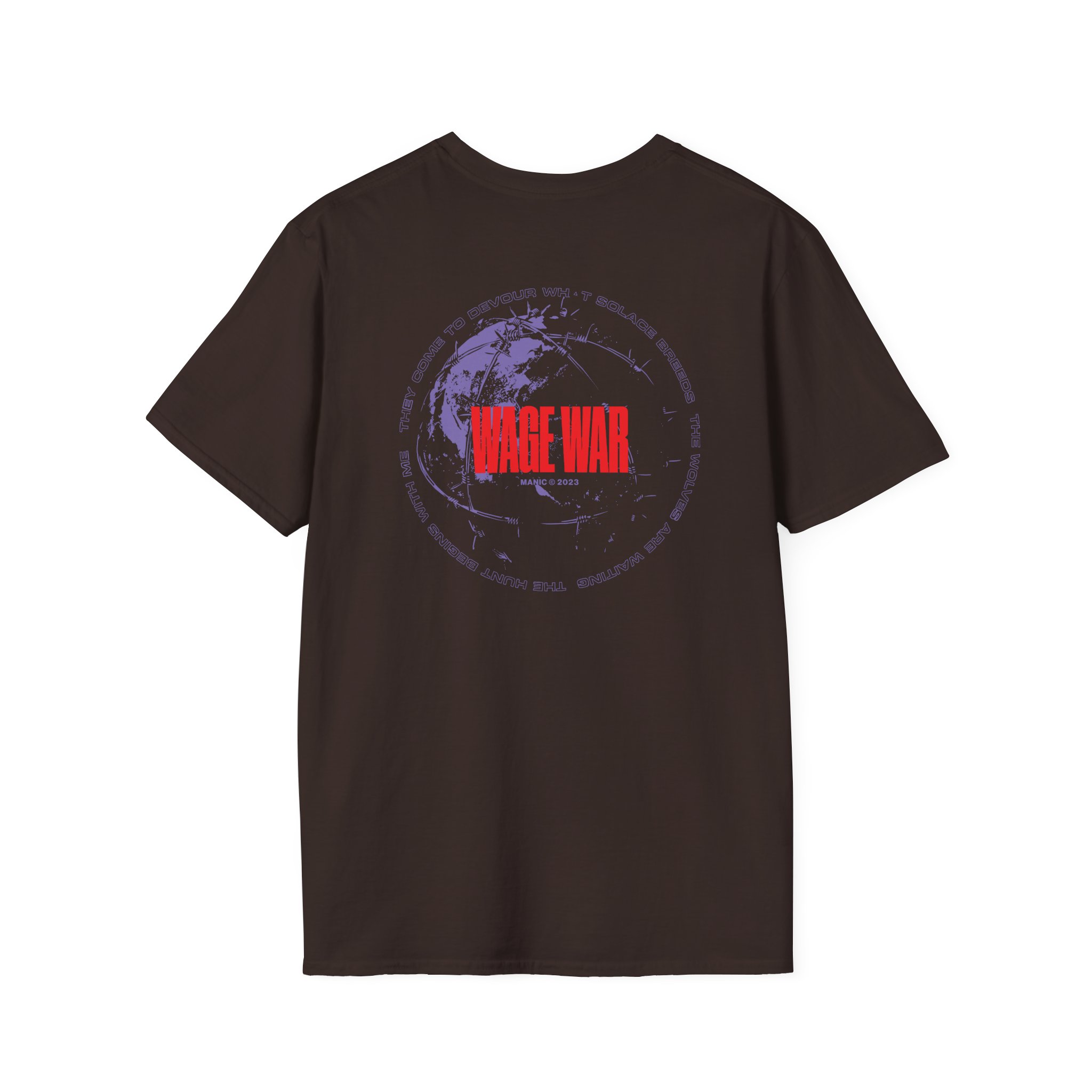 Wage War Barbed Wire Globe Unisex Softstyle T-Shirt