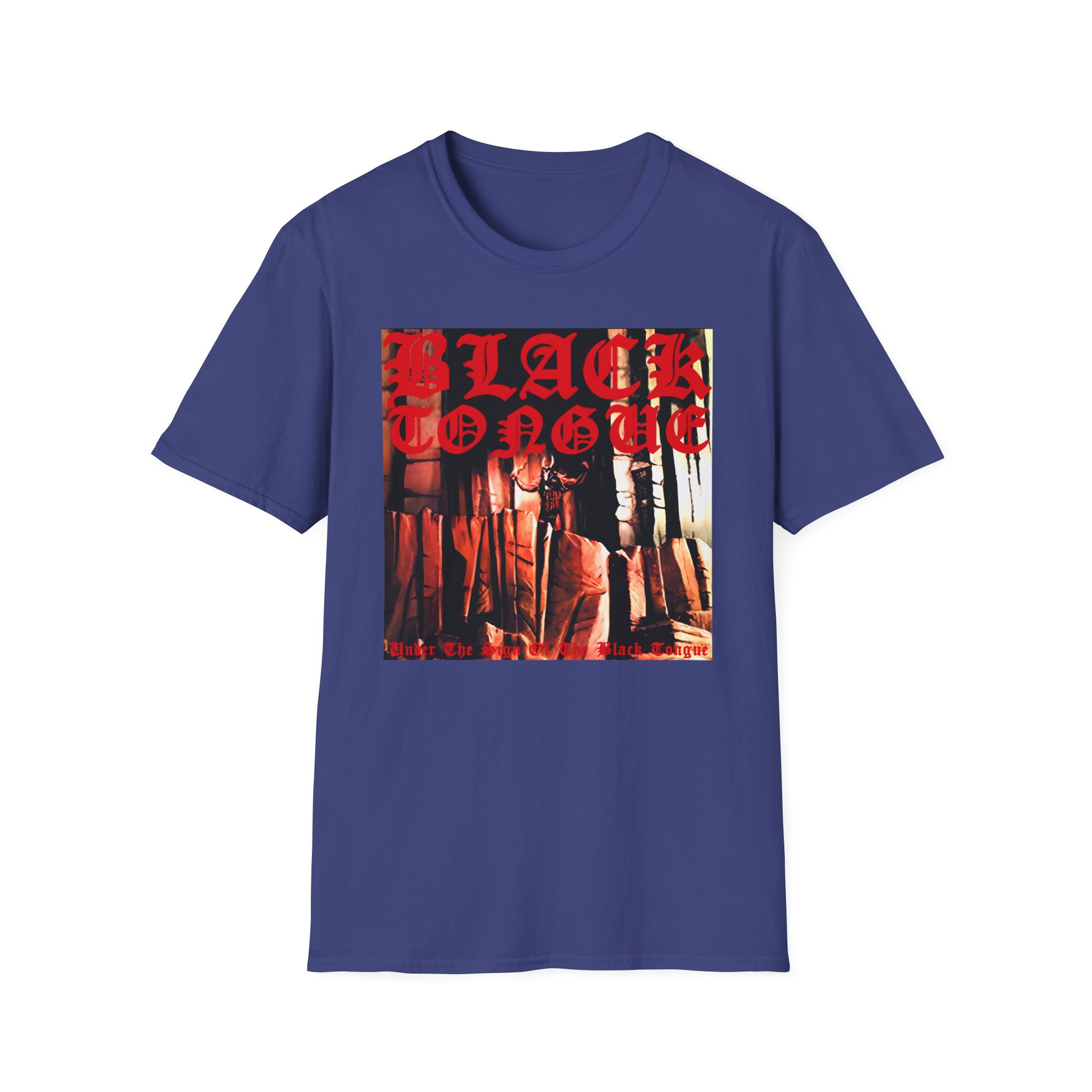 Black Tongue Bathory Rip Unisex Softstyle T-Shirt