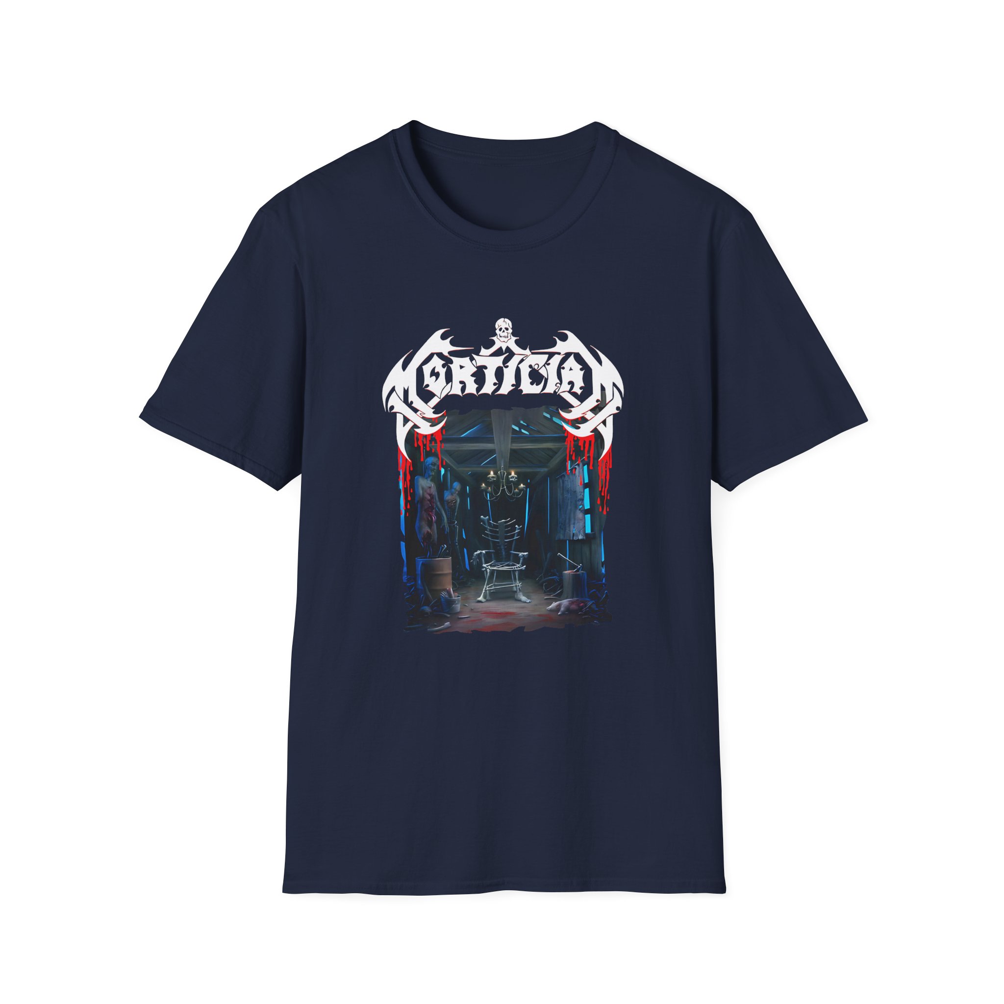 Mortician Hacked Up for Barbecue Unisex Softstyle T-Shirt