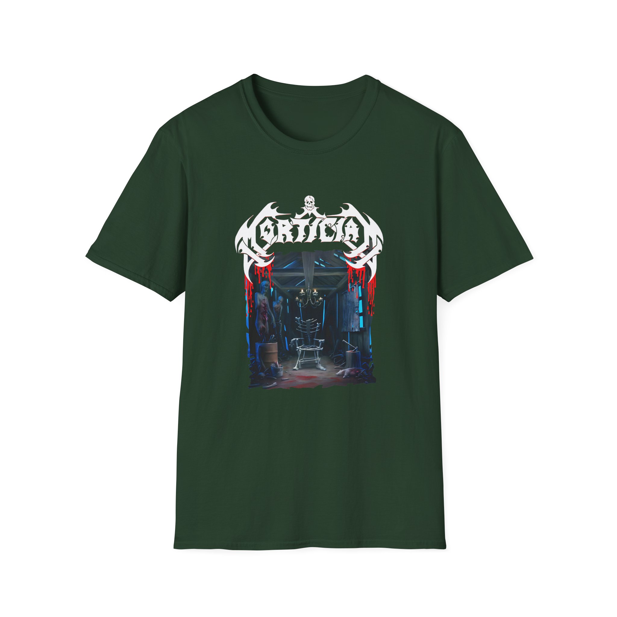 Mortician Hacked Up for Barbecue Unisex Softstyle T-Shirt