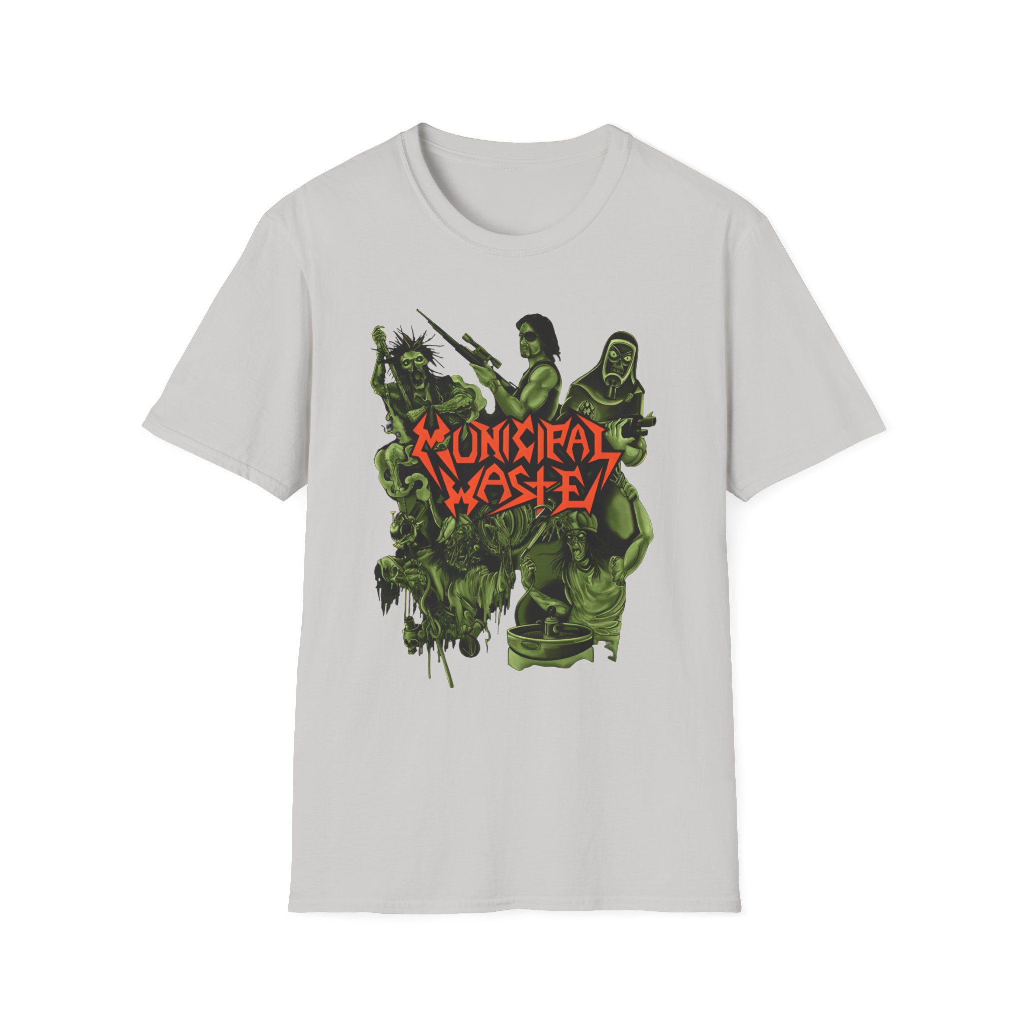 Municipal Waste Collage Logo Unisex Softstyle T-Shirt