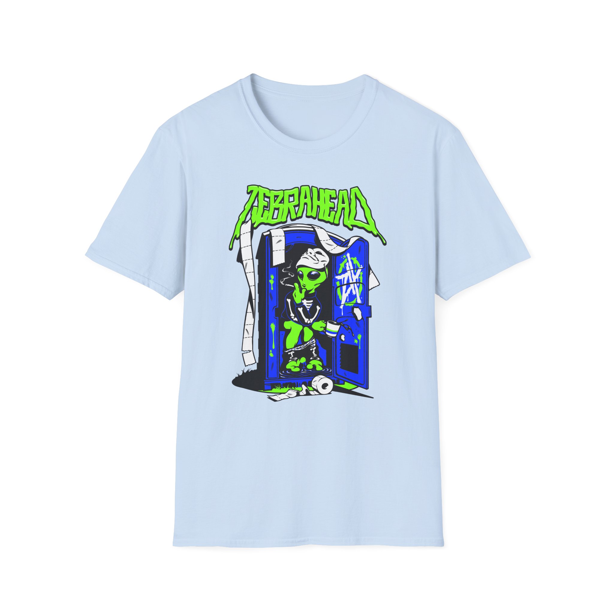 Zebrahead White ZH Coffee break Unisex Softstyle T-Shirt