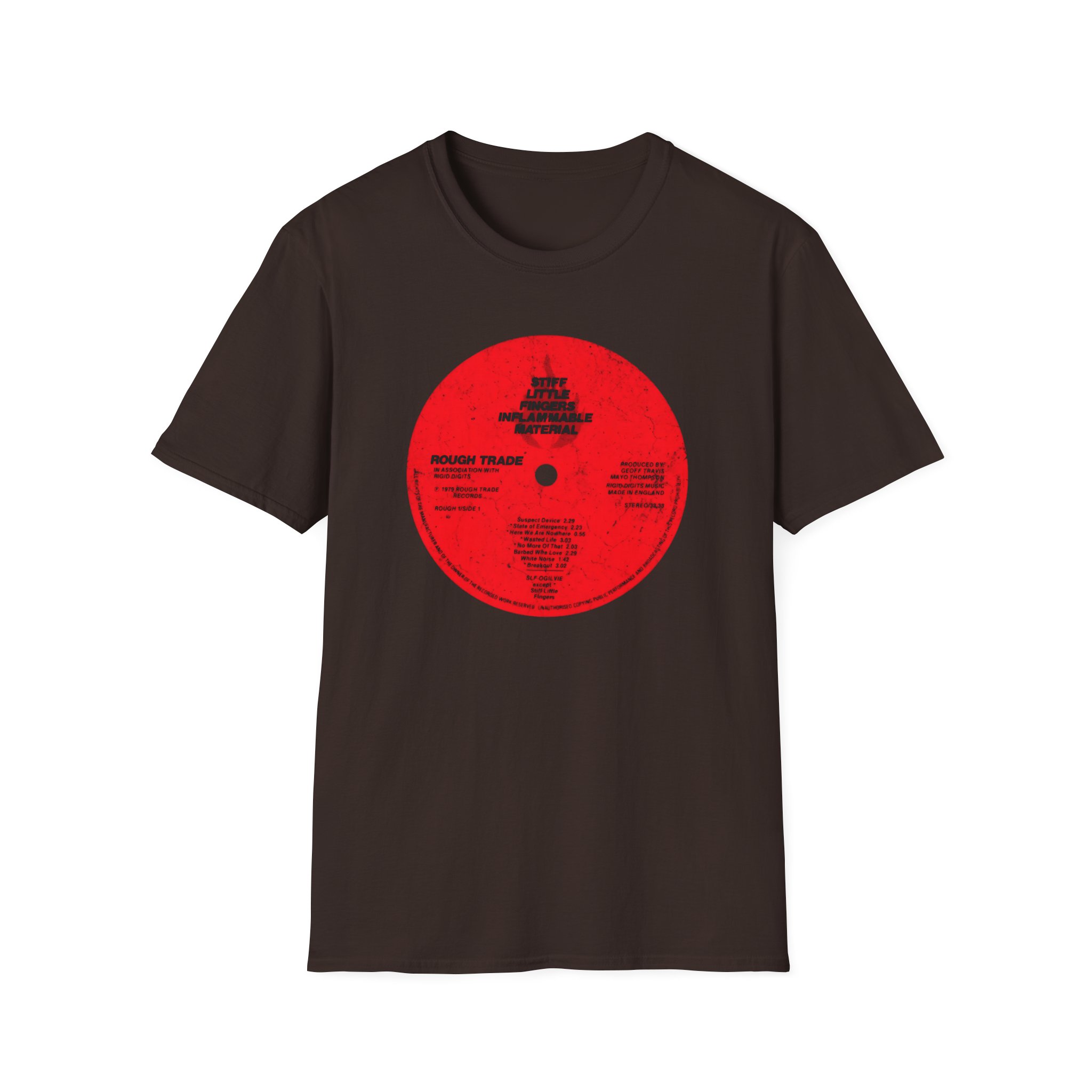 Stiff Little Fingers IM Record Unisex Softstyle T-Shirt