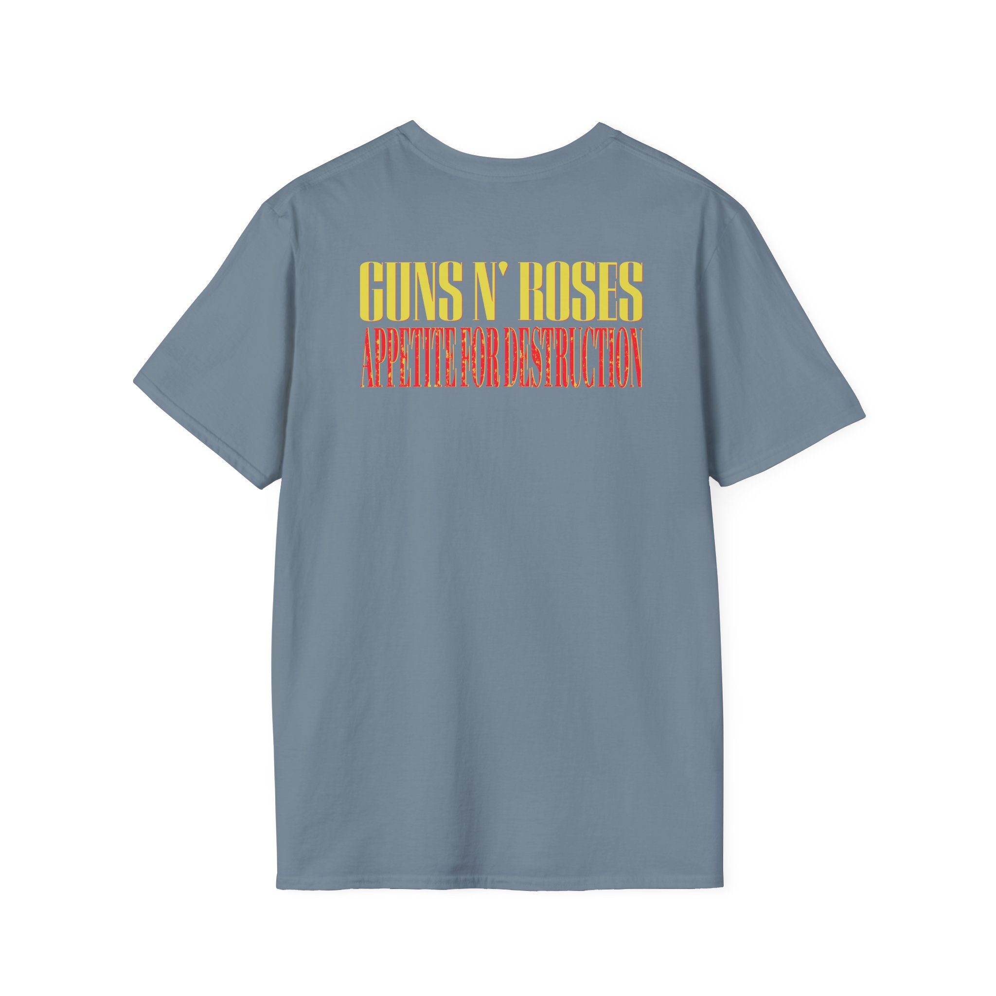 Guns N Roses 1988 Needle Skull Unisex Softstyle T-Shirt