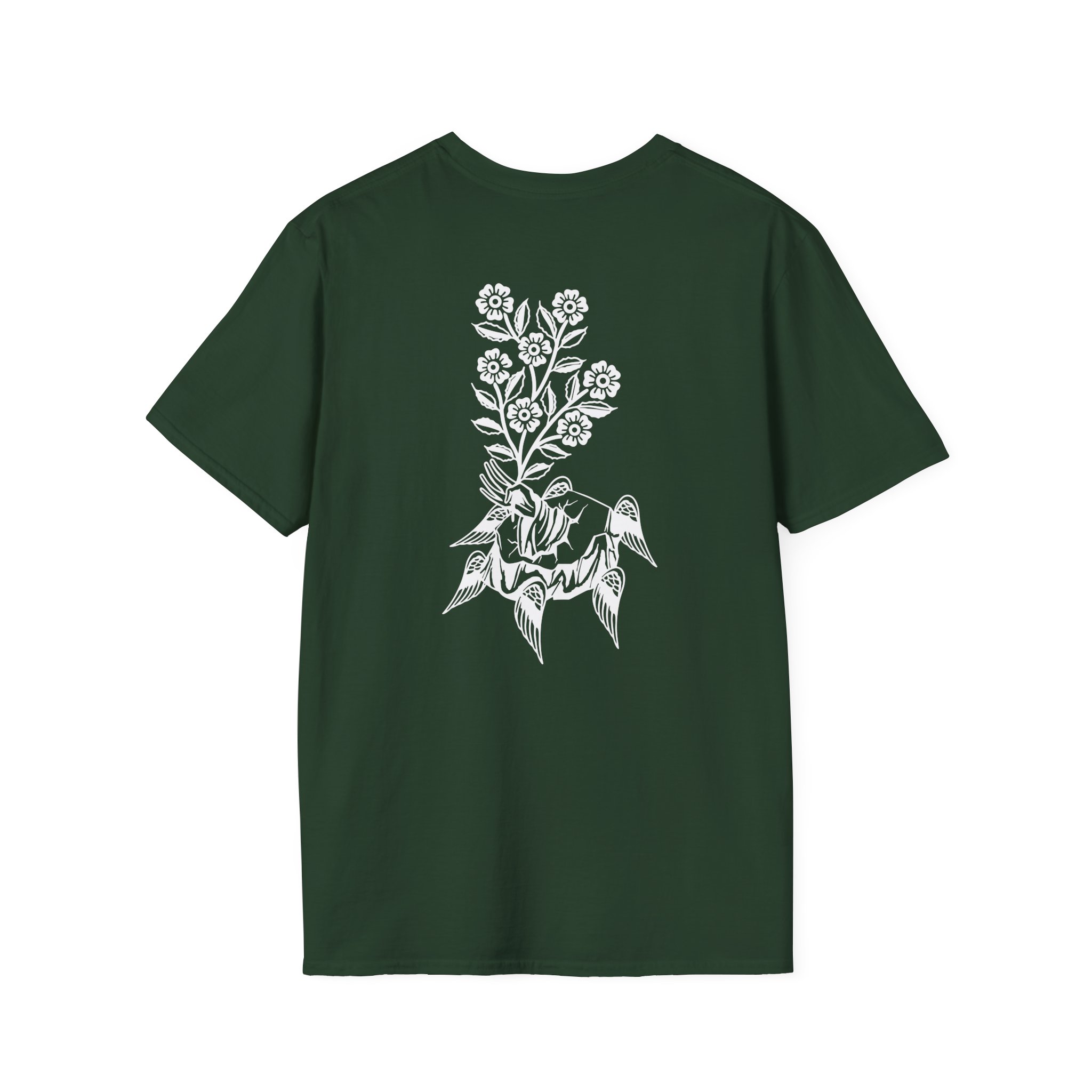 Fireworks Flowers Unisex Softstyle T-Shirt