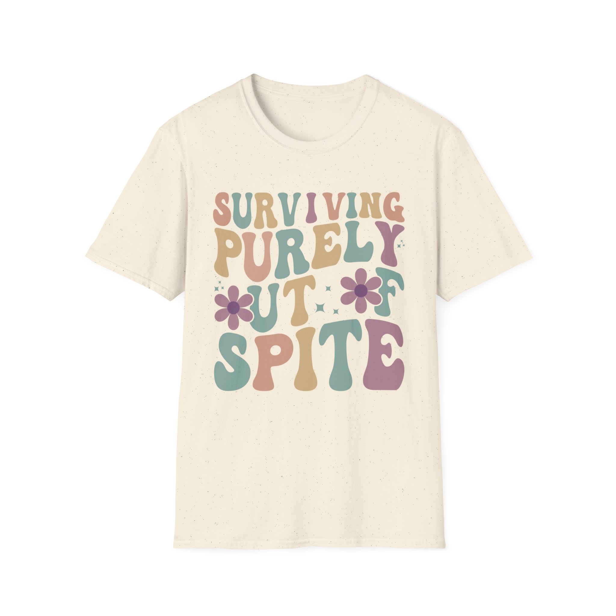 Derkslurp Surviving Purely Out Of Spite Unisex Softstyle T-Shirt