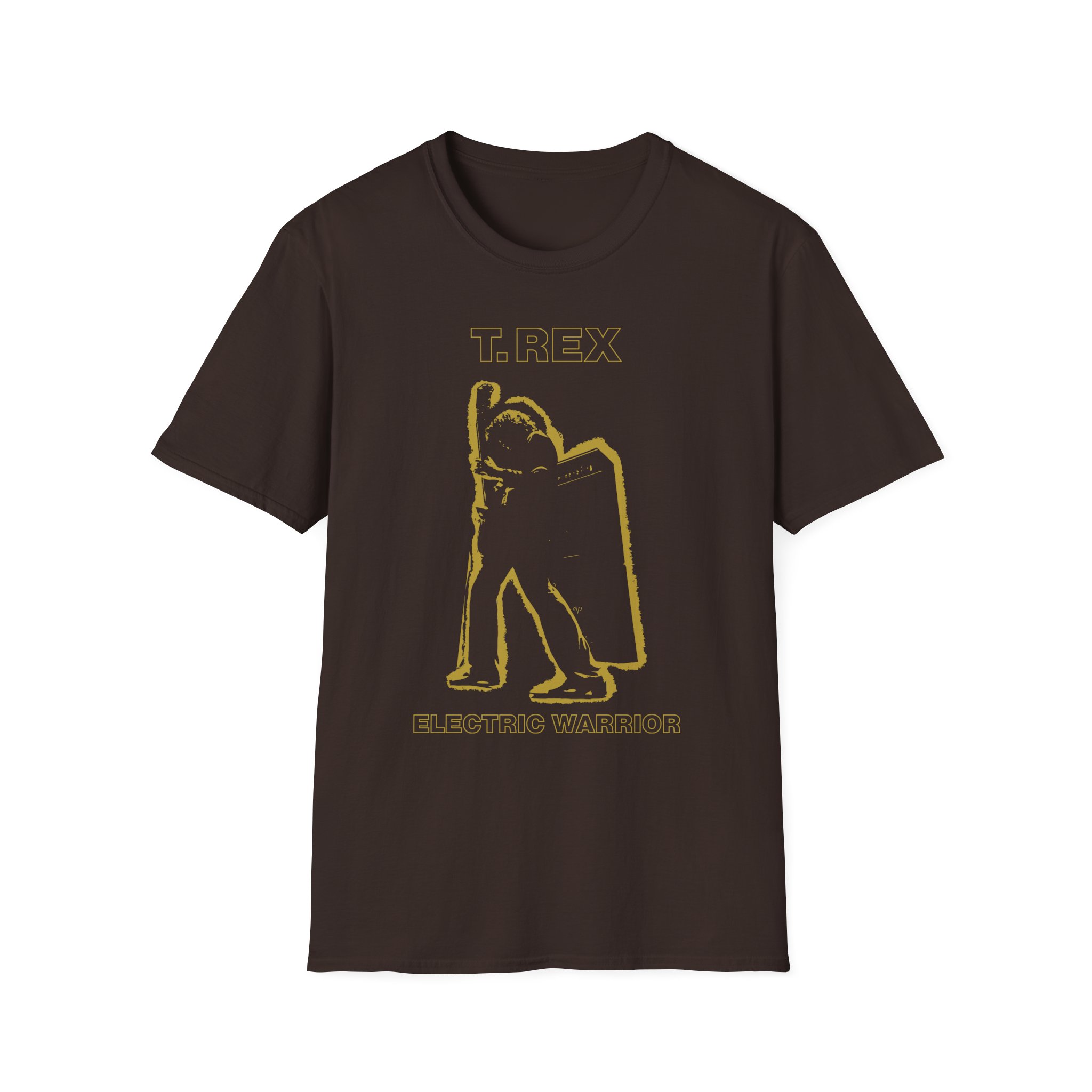 T Rex Electric Warrior Unisex Softstyle T-Shirt