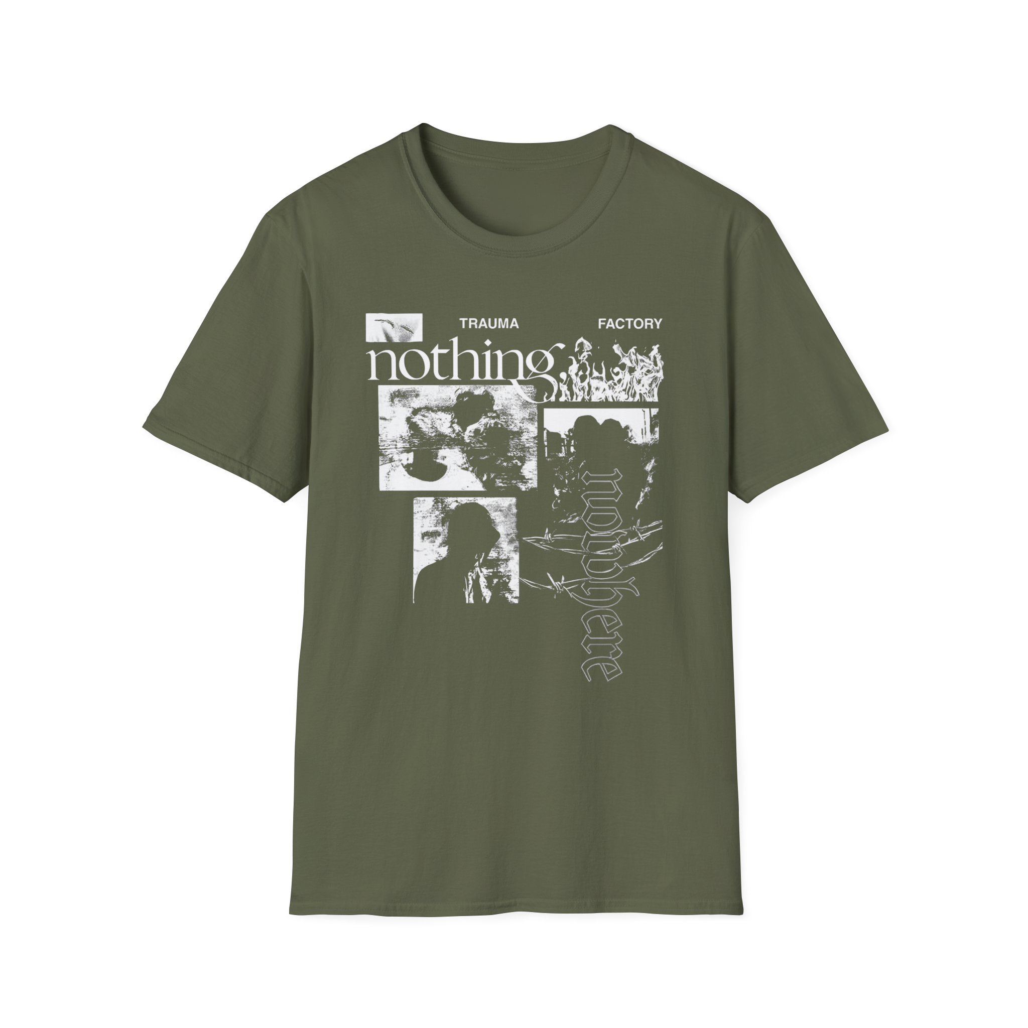 Nothing Nowhere Trauma Factory V1 Unisex Softstyle T-Shirt