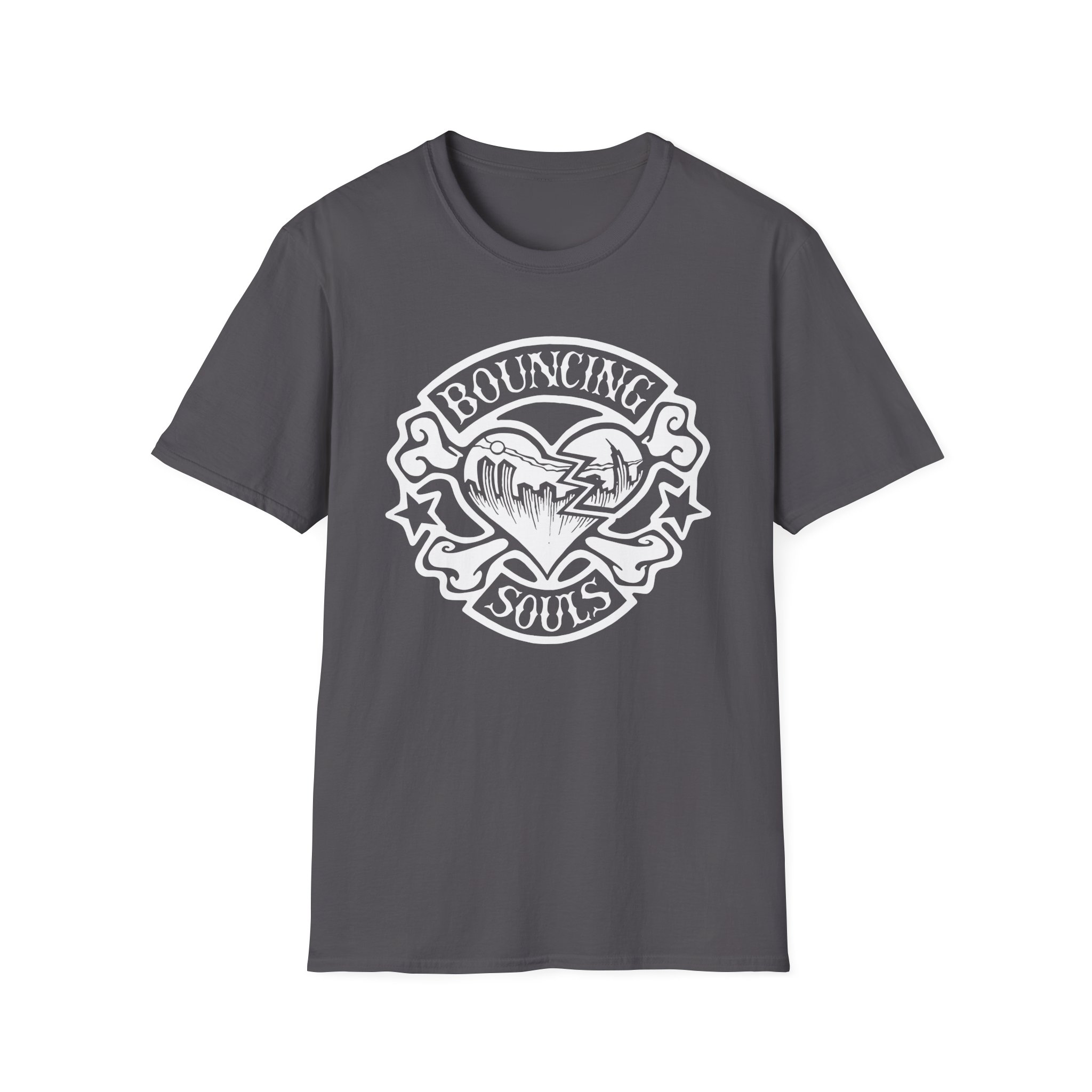 The Bouncing Souls Rocker Heart Unisex Softstyle T-Shirt