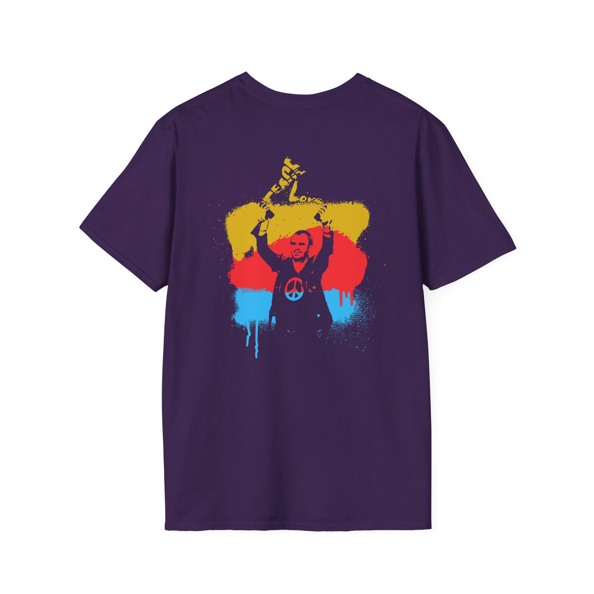 Ringo Starr Peace & Love Unisex Softstyle T-Shirt