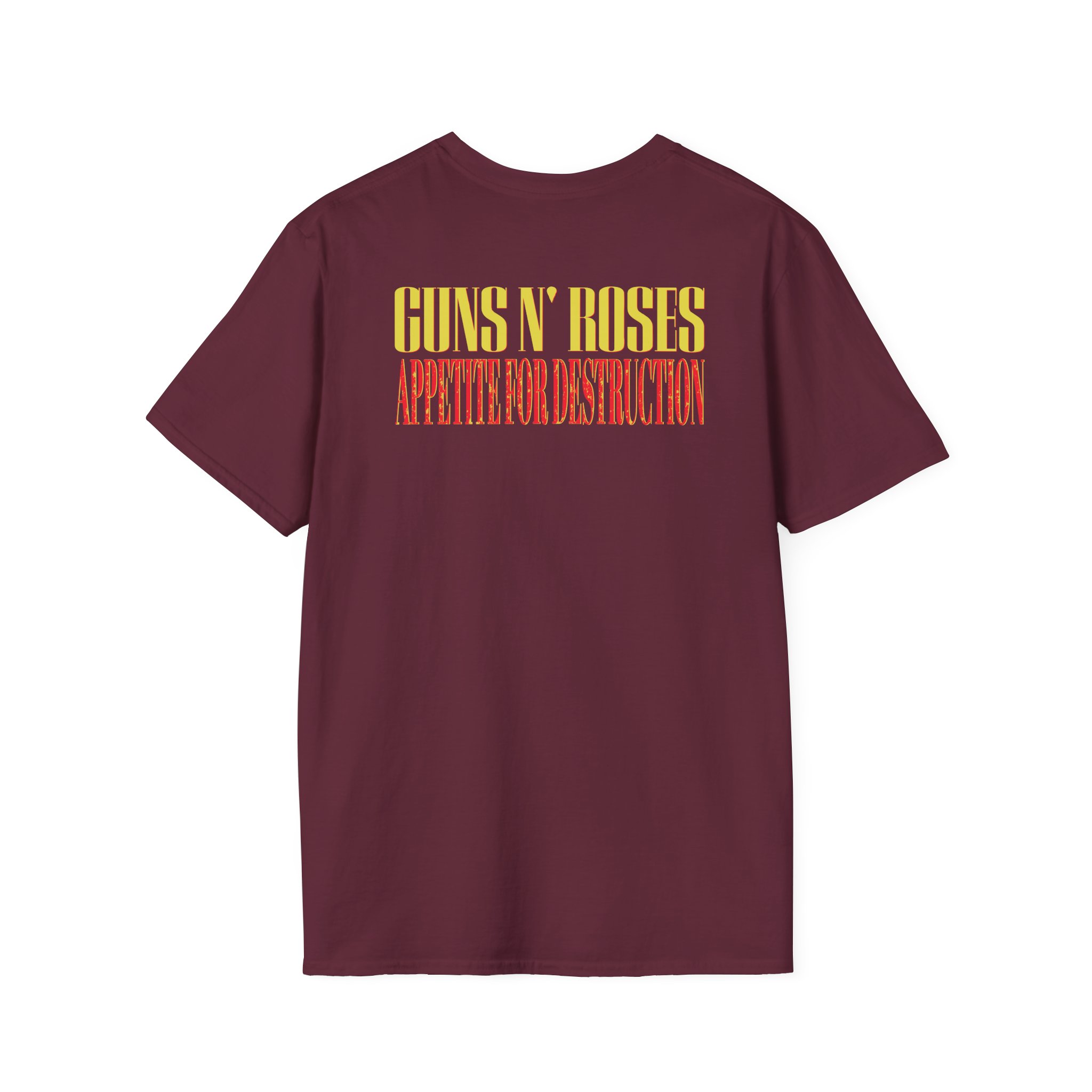 Guns N Roses 1988 Needle Skull Unisex Softstyle T-Shirt
