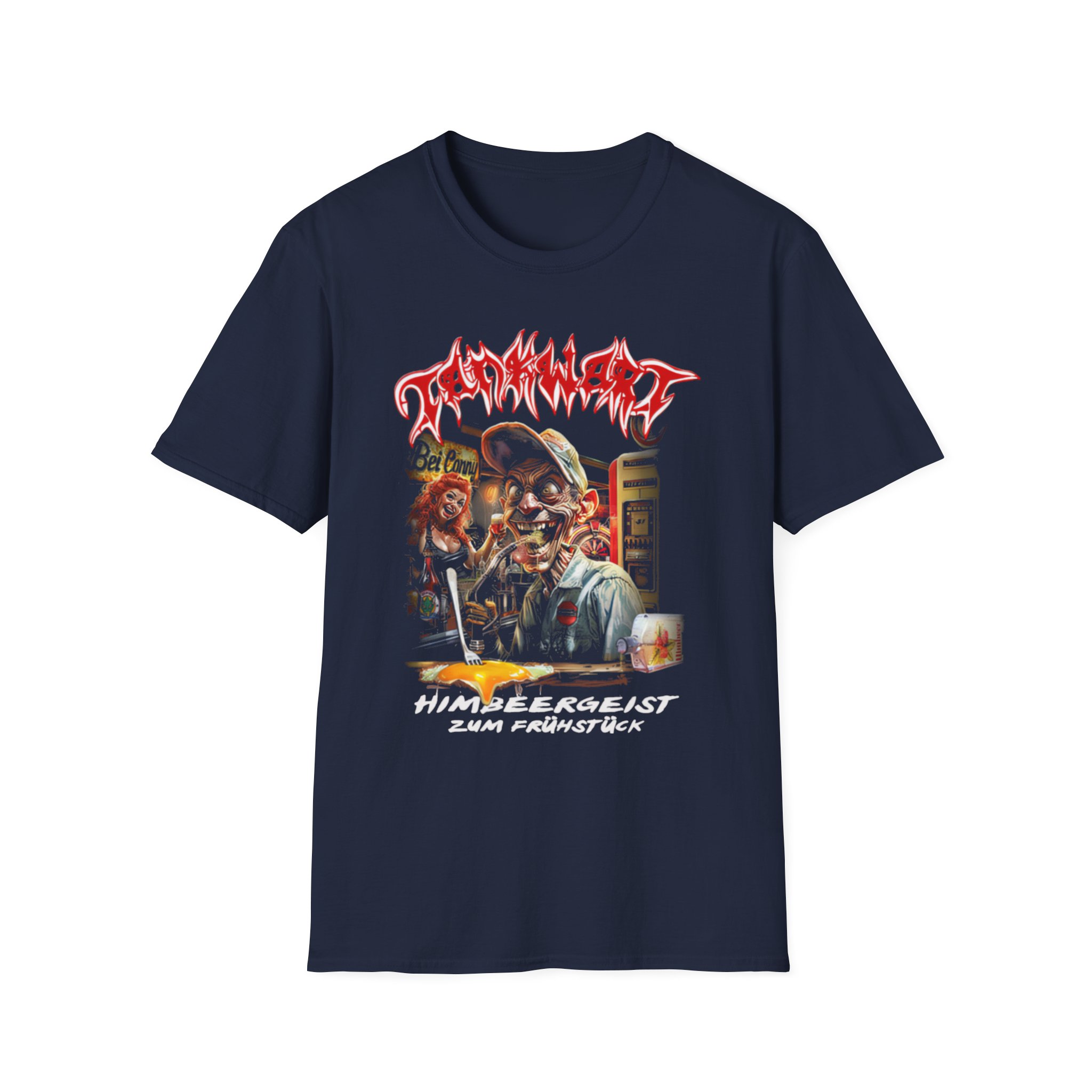 Tankard Himbeergeist Zum Frühstück Unisex Softstyle T-Shirt