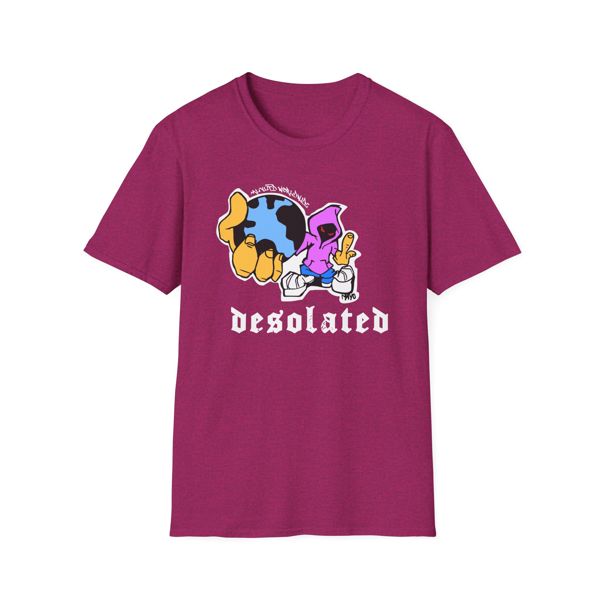 Desolated Globe Unisex Softstyle T-Shirt