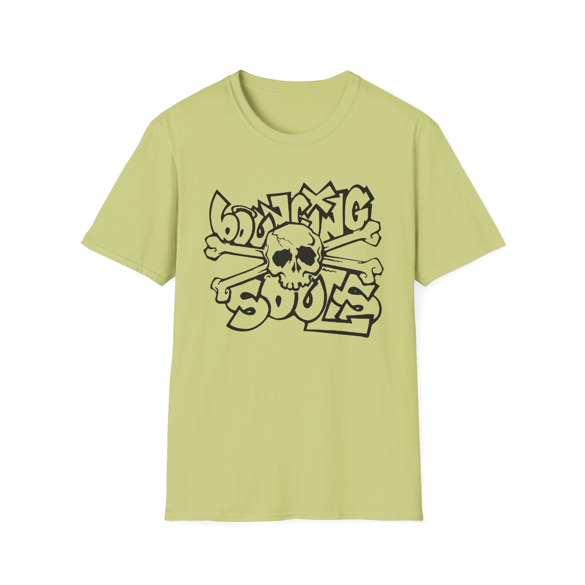 The Bouncing Souls Skull And Crossbones Unisex Softstyle T-Shirt