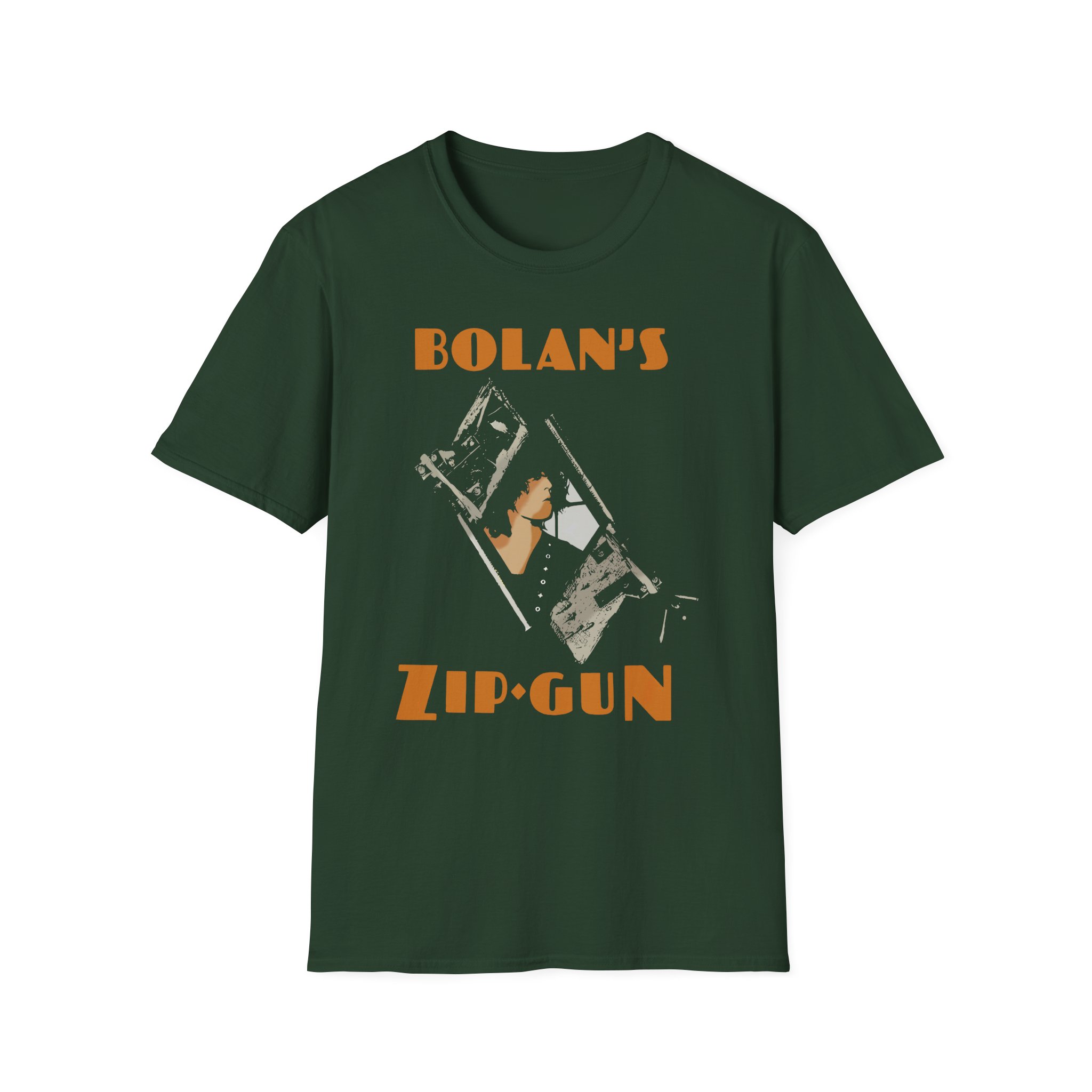 T Rex Zip Gun Unisex Softstyle T-Shirt