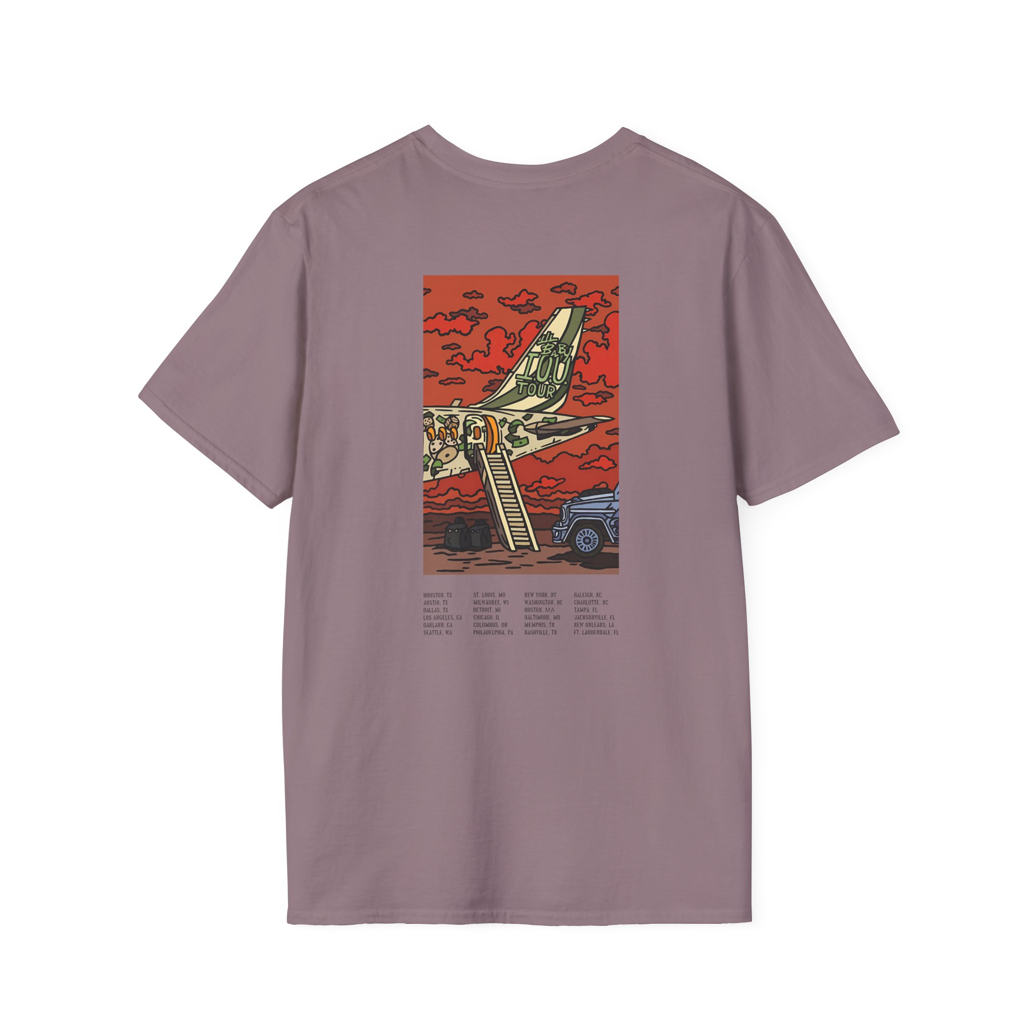 Lil Baby Iou Tour Flying Unisex Softstyle T-Shirt