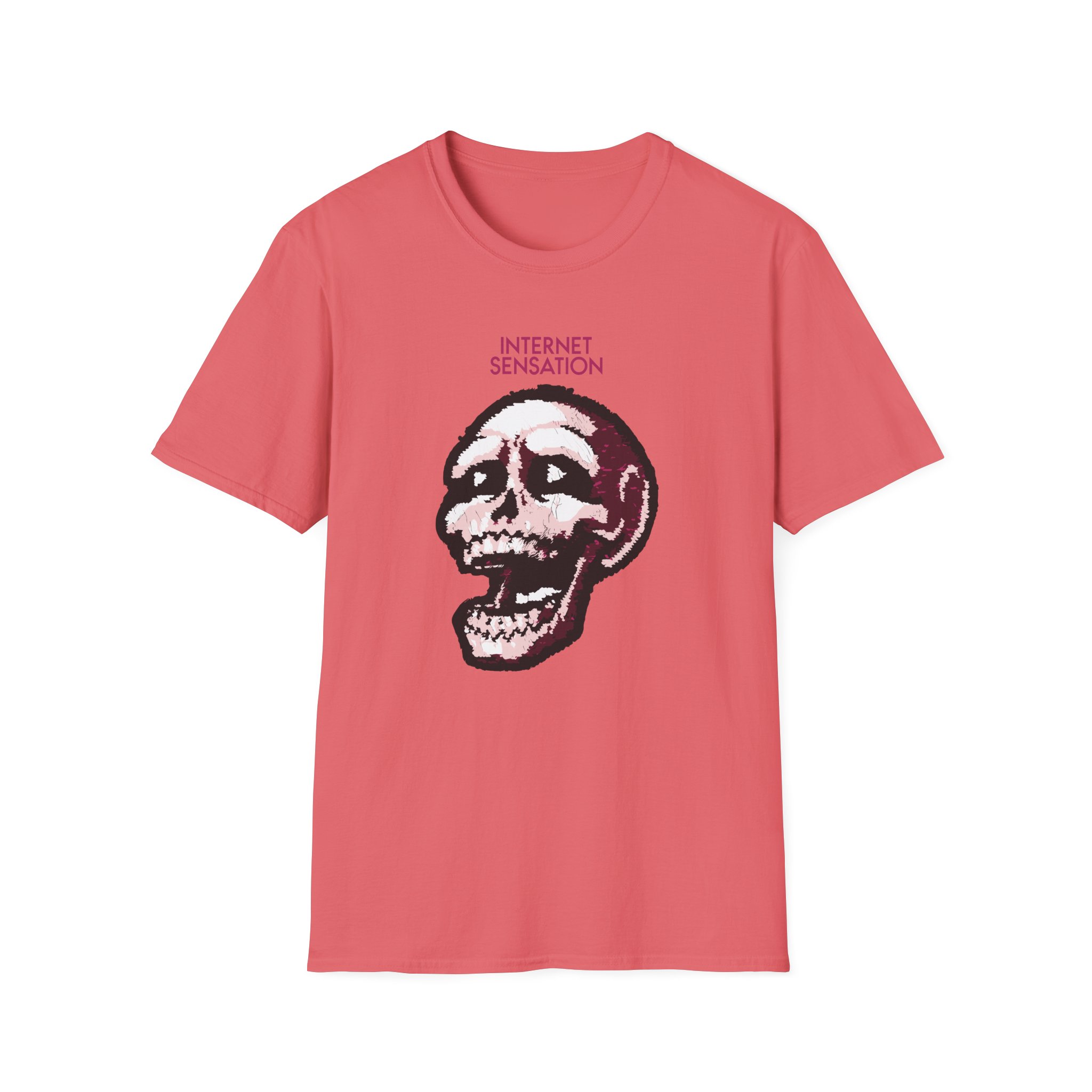 Imallexx Sequin Skull Internet Sensation Unisex Softstyle T-Shirt