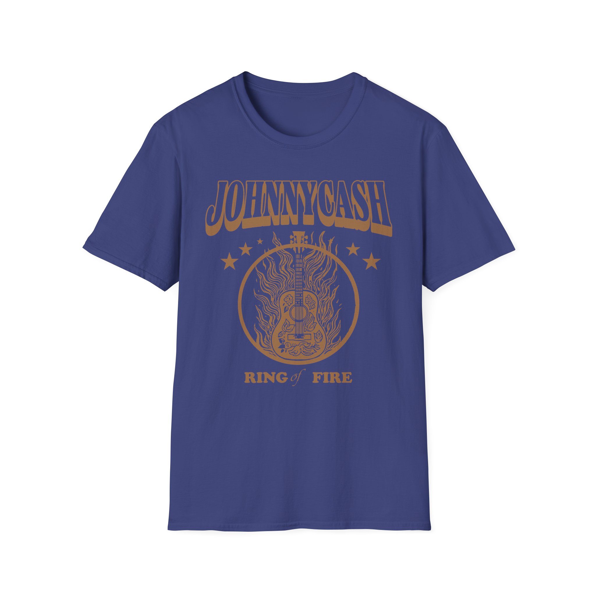 Johnny Cash Guitar Ring of Fire Unisex Softstyle T-Shirt