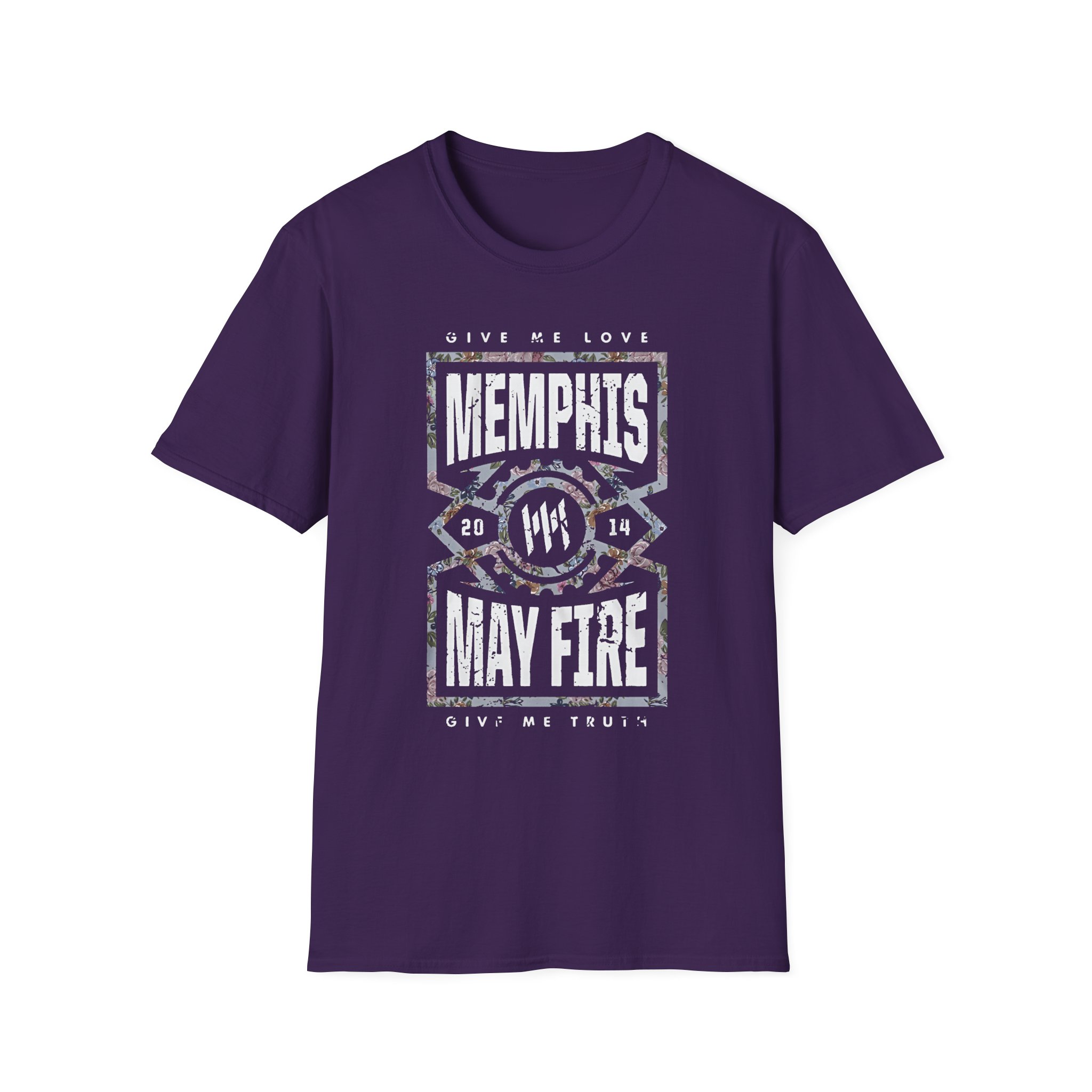 Memphis May Fire Give Me Love Floral Unisex Softstyle T-Shirt