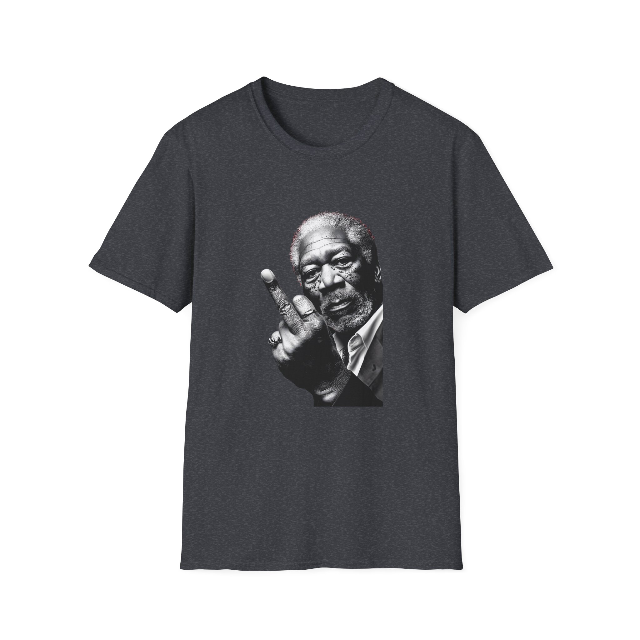 Morgan Freeman Middle Finger Unisex Softstyle T-Shirt