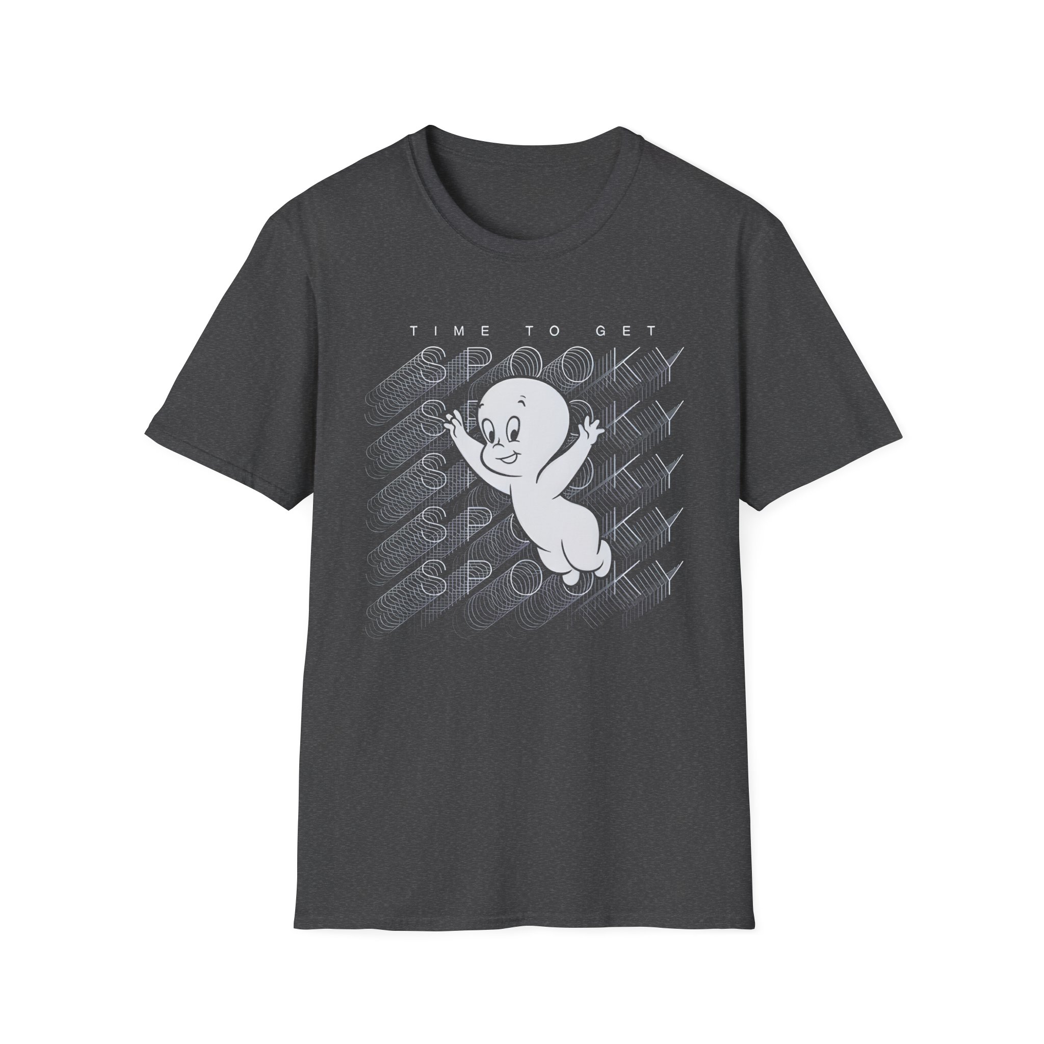 Casper the Friendly Ghost Virtual Raver Spooky Time Unisex Softstyle T-Shirt