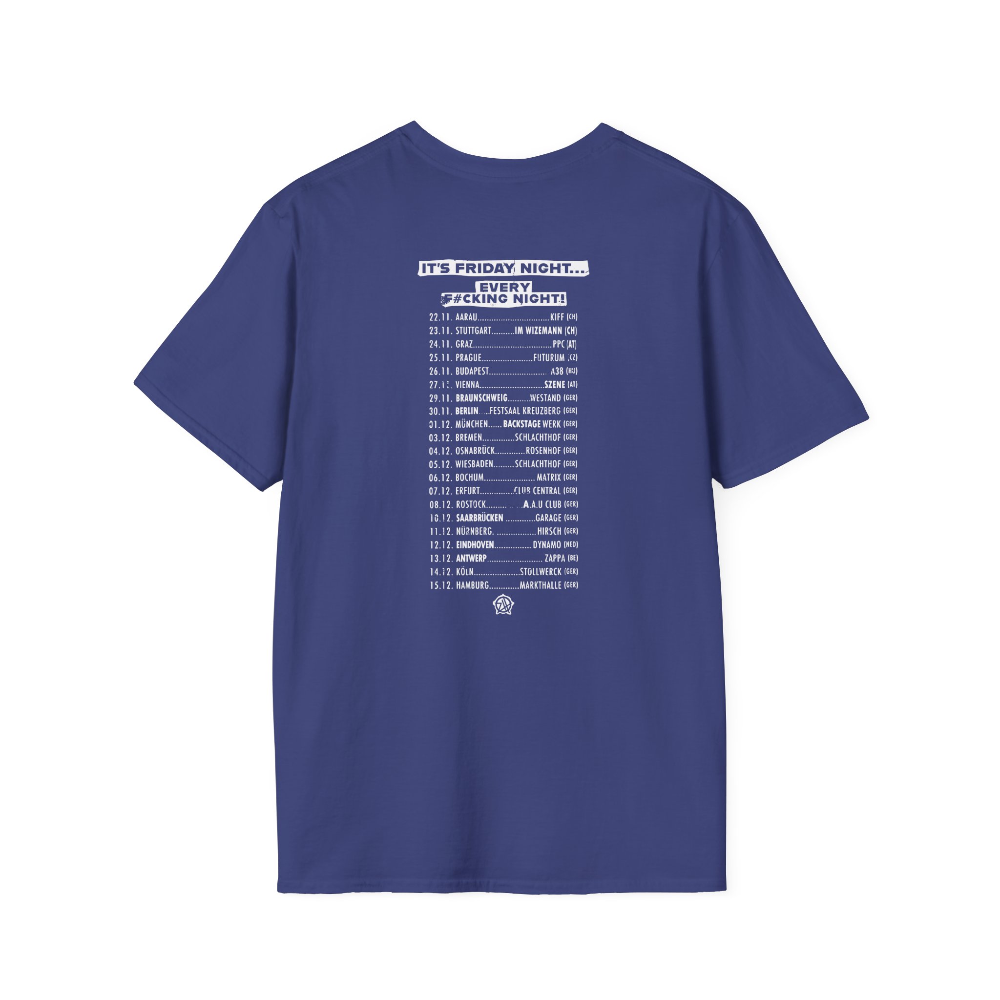 Zebrahead Lightning Skull Friday night tour Unisex Softstyle T-Shirt