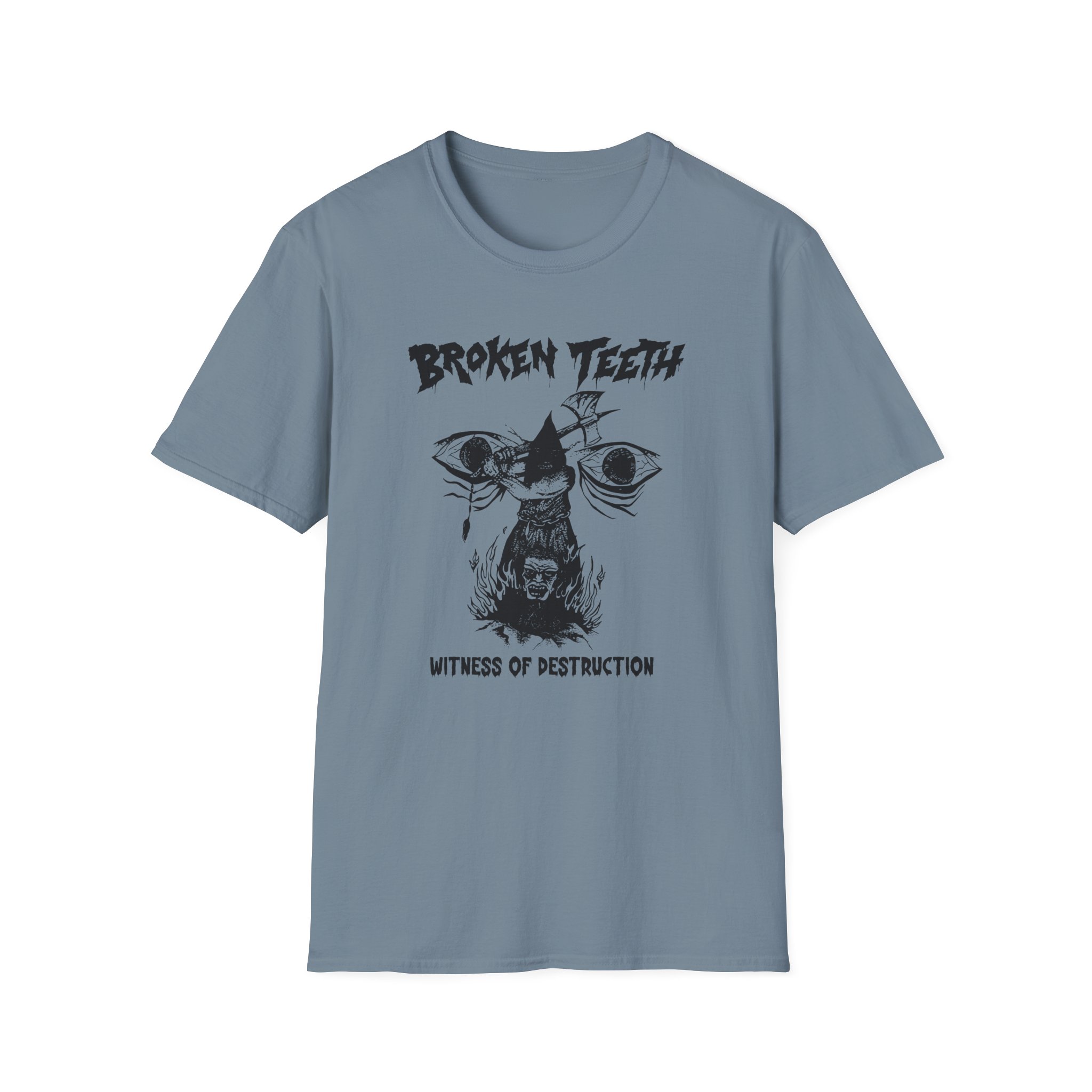 Broken Teeth Witness the Destruction Unisex Softstyle T-Shirt