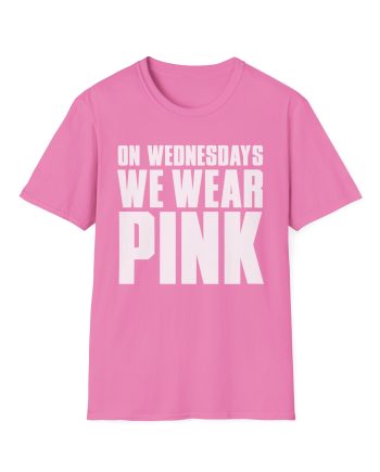 Amc Mean Girl On Wednesdays We Wear Pink Unisex Softstyle T-Shirt