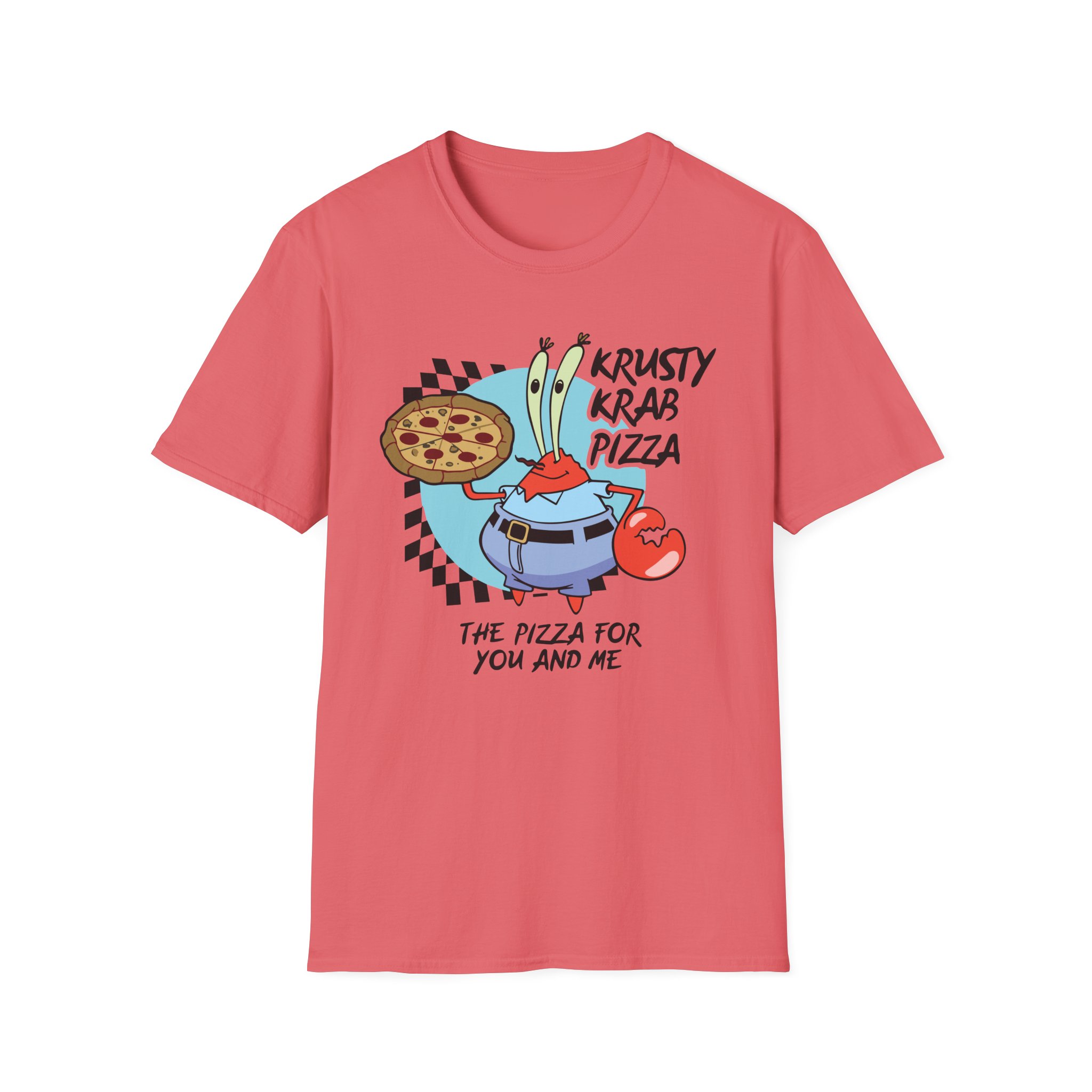 Spongebob The Krusty Krab Pizza Unisex Softstyle T-Shirt