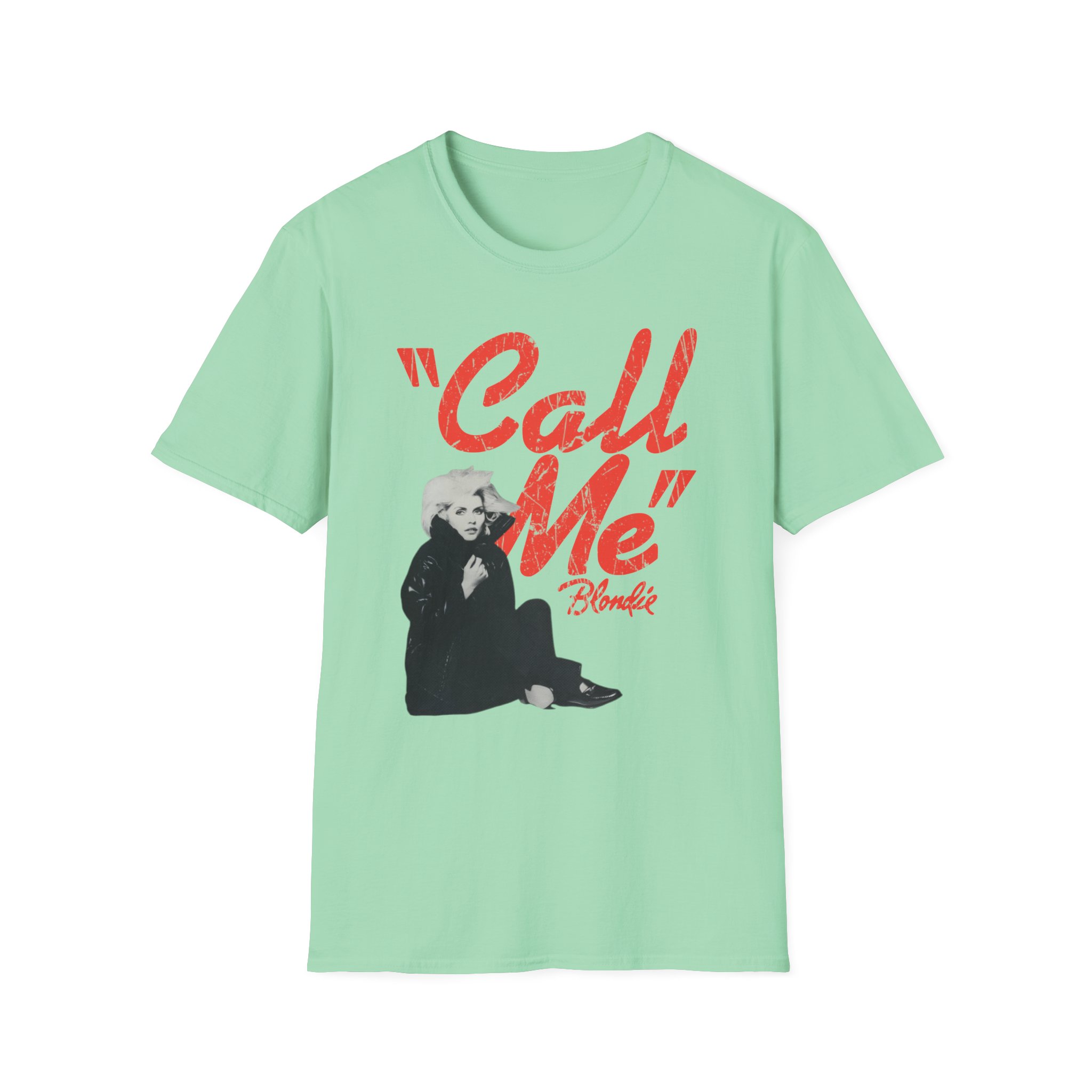 Blondie Call Me Unisex Softstyle T-Shirt