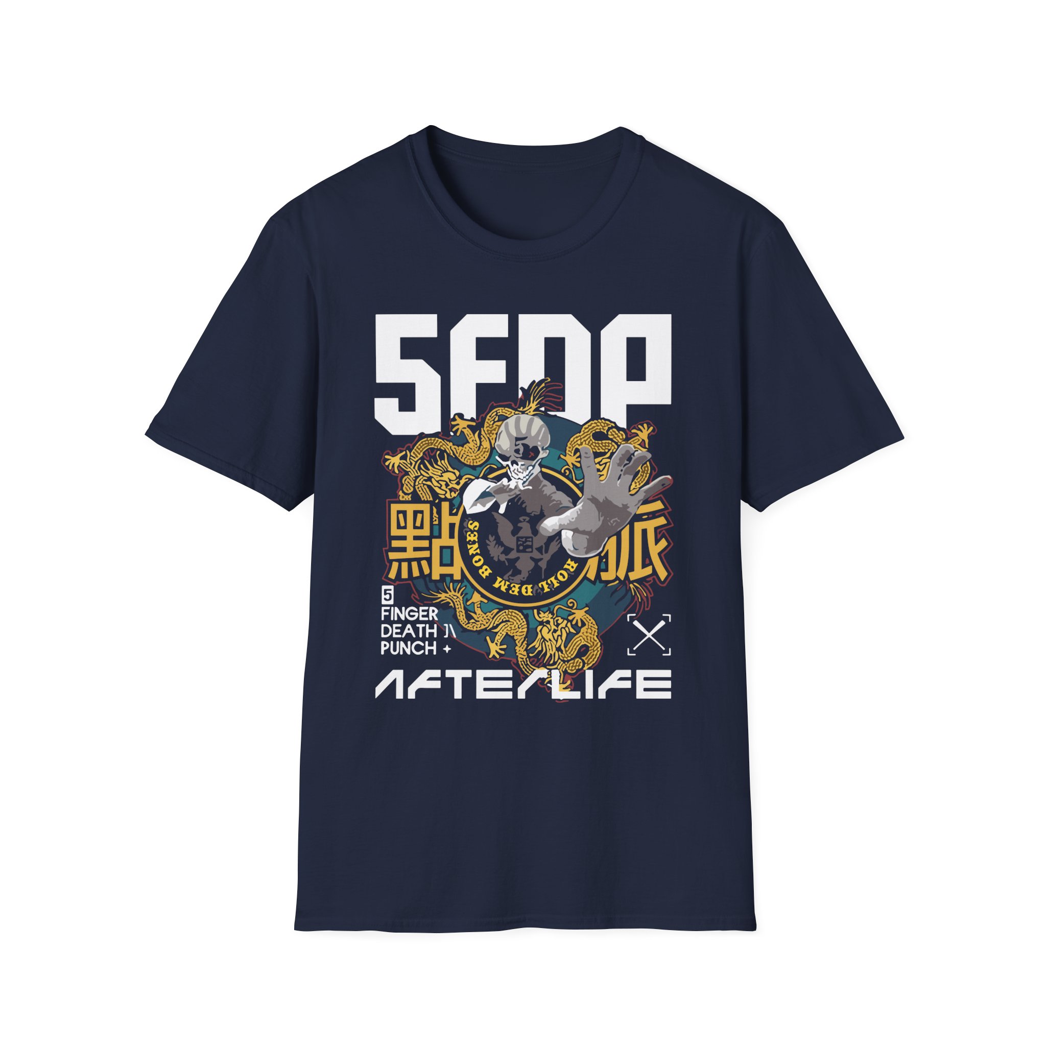 Five Finger Death Punch Roll Dem Bones Unisex Softstyle T-Shirt