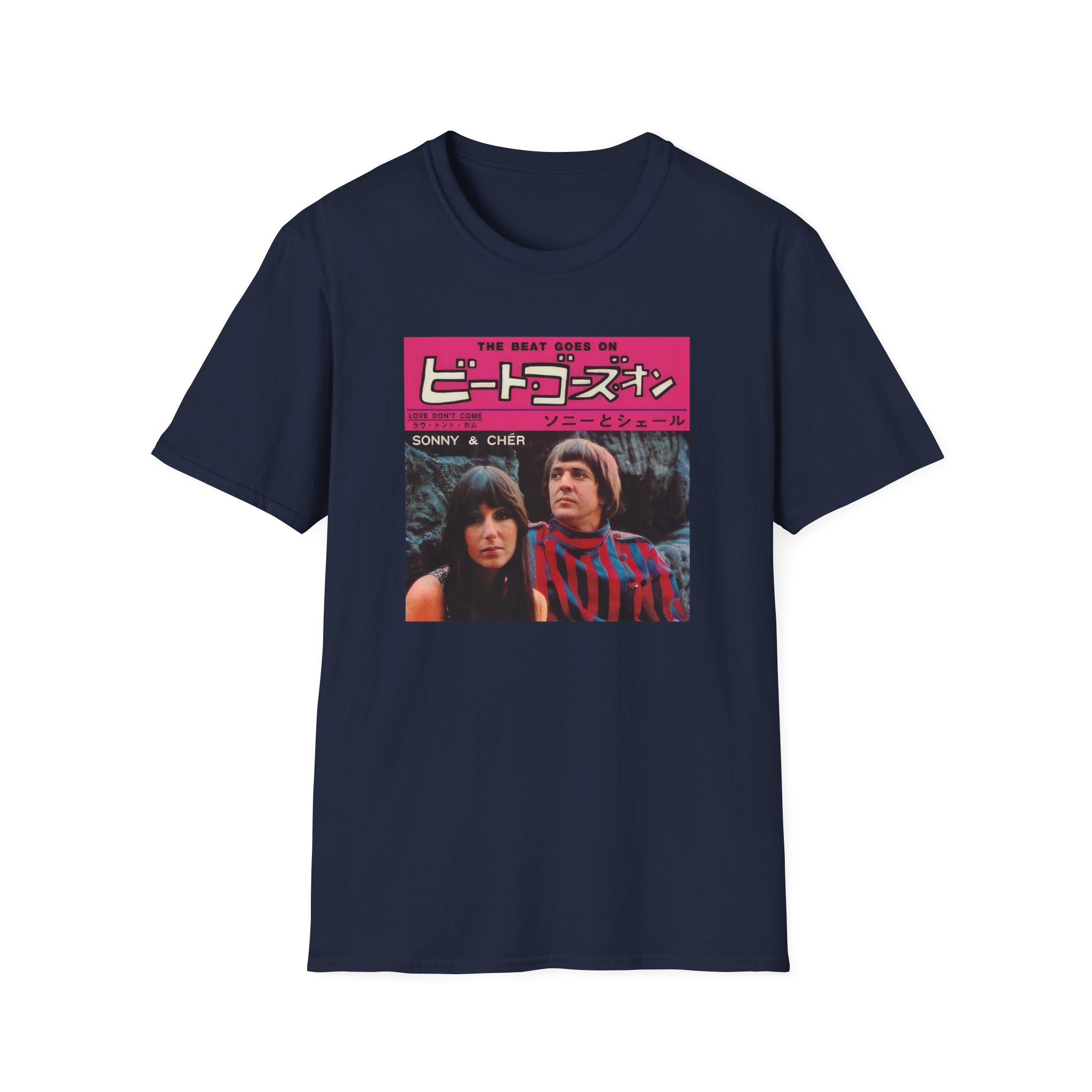 Sonny & Cher the Beat Goes on Japan Unisex Softstyle T-Shirt