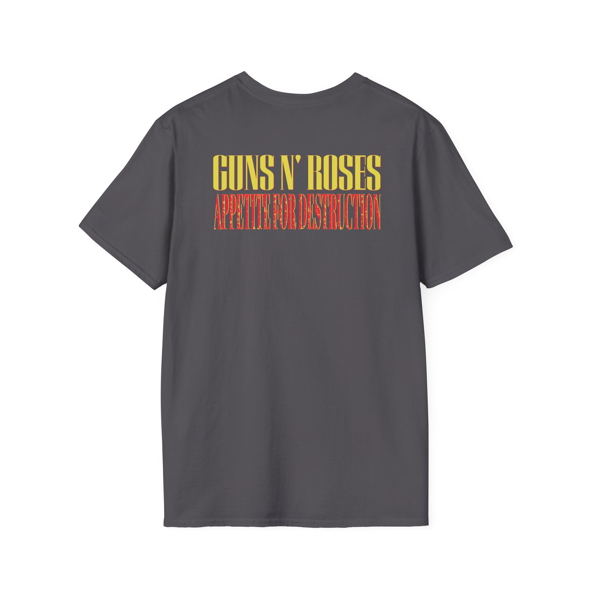 Guns N Roses 1988 Needle Skull Unisex Softstyle T-Shirt