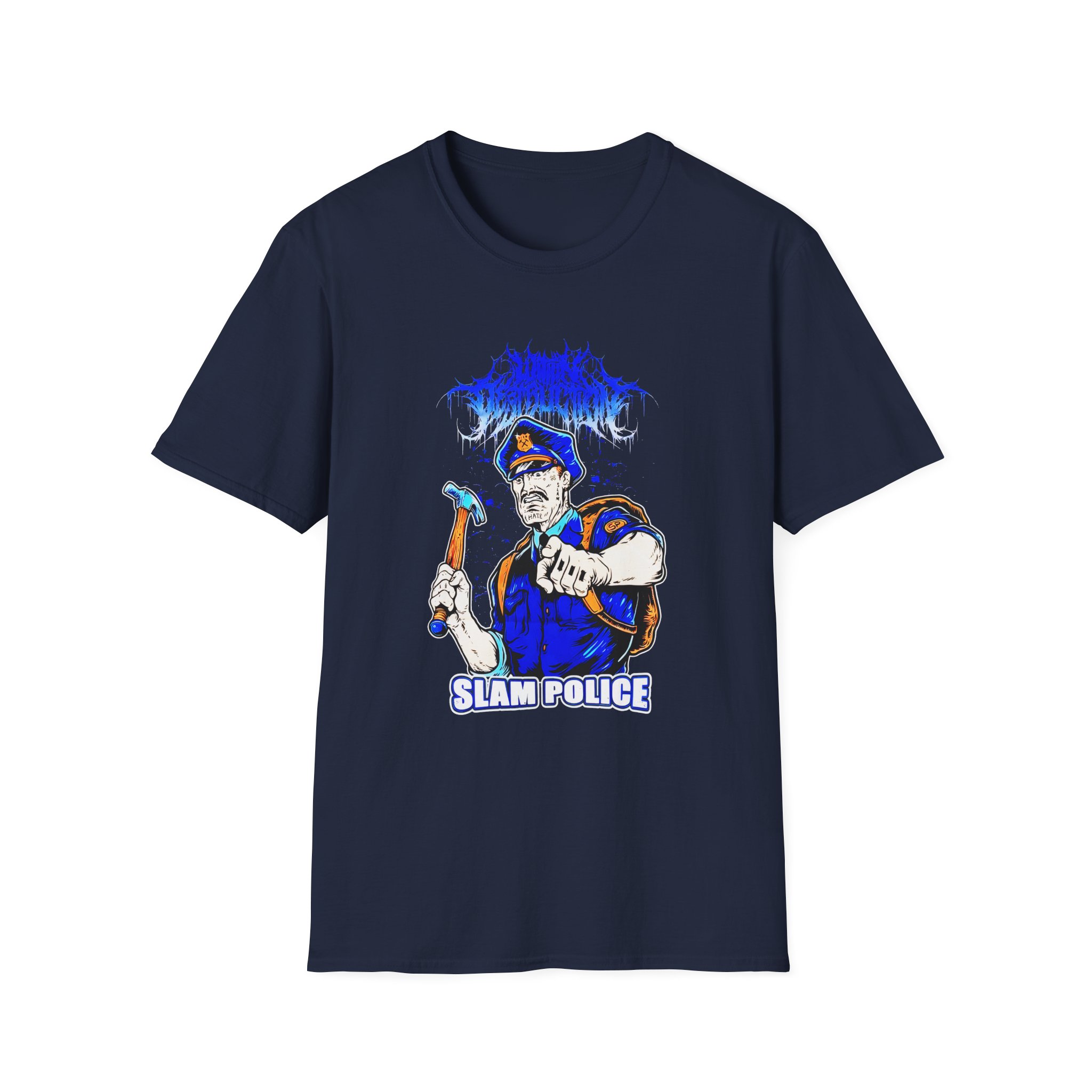 Within Destruction Slam Police Unisex Softstyle T-Shirt