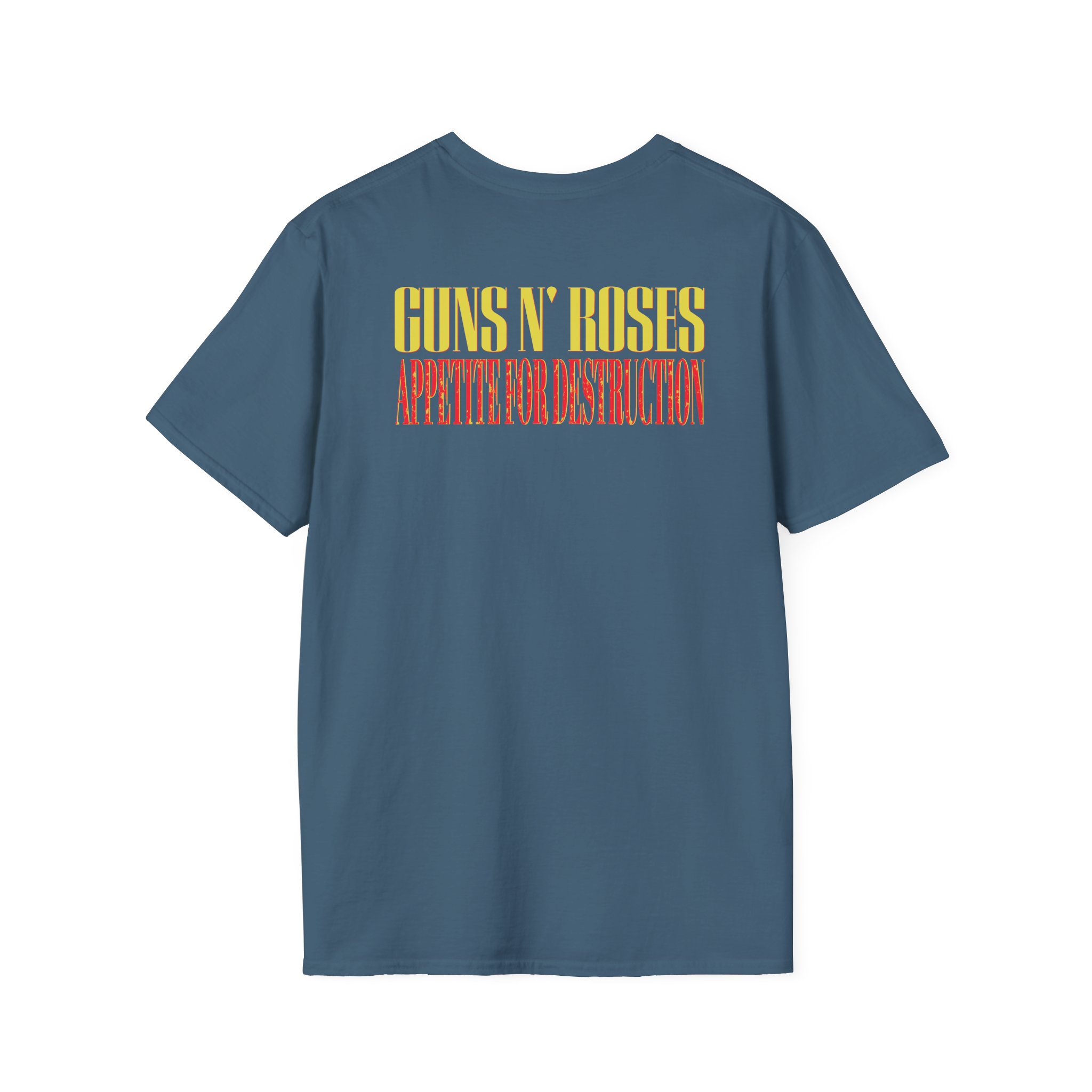 Guns N Roses 1988 Needle Skull Unisex Softstyle T-Shirt