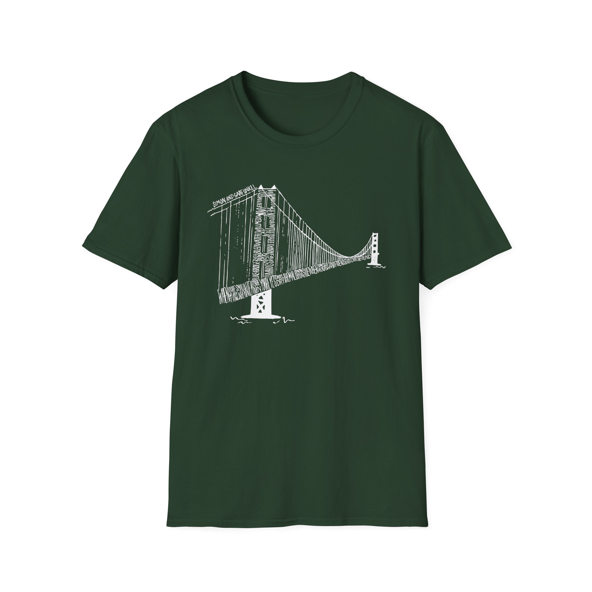 Simon and Garfunkel Bridge Unisex Softstyle T-Shirt