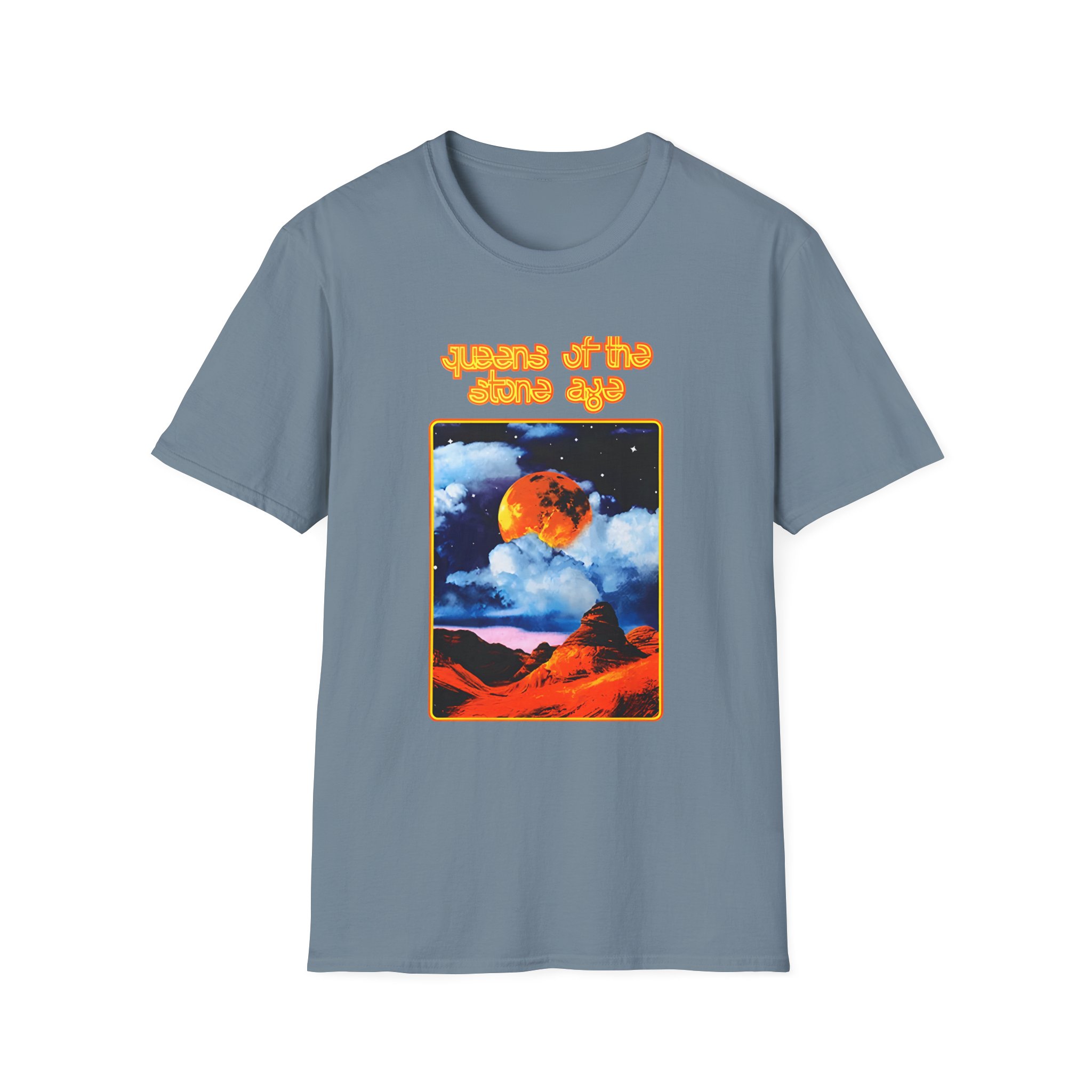 Queens of the Stone Age Moon Landscape Unisex Softstyle T-Shirt