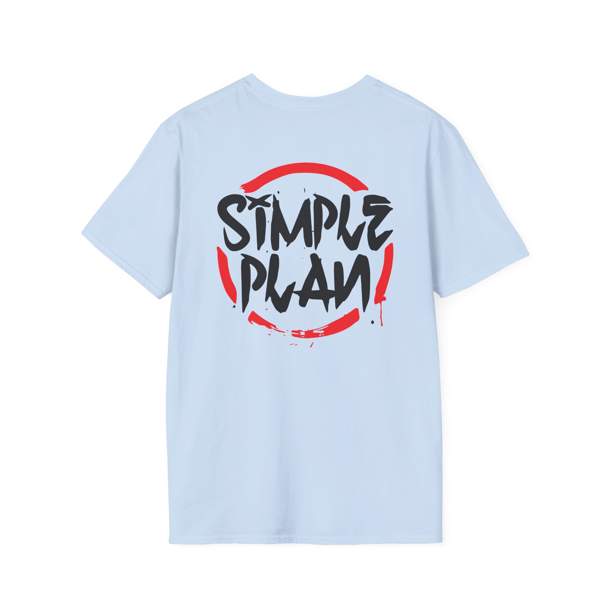 Simple Plan Circle Splat Unisex Softstyle T-Shirt