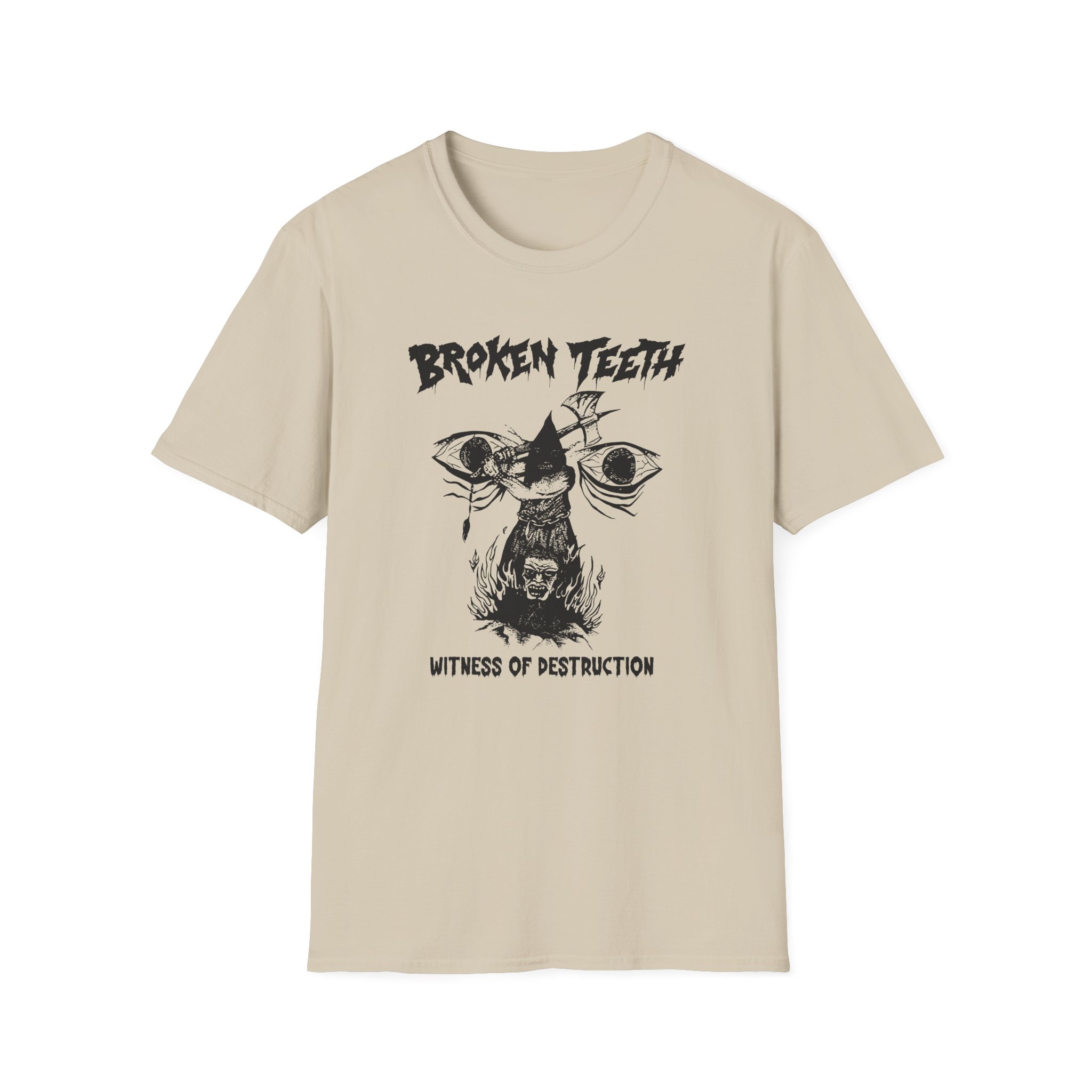Broken Teeth Witness the Destruction Unisex Softstyle T-Shirt