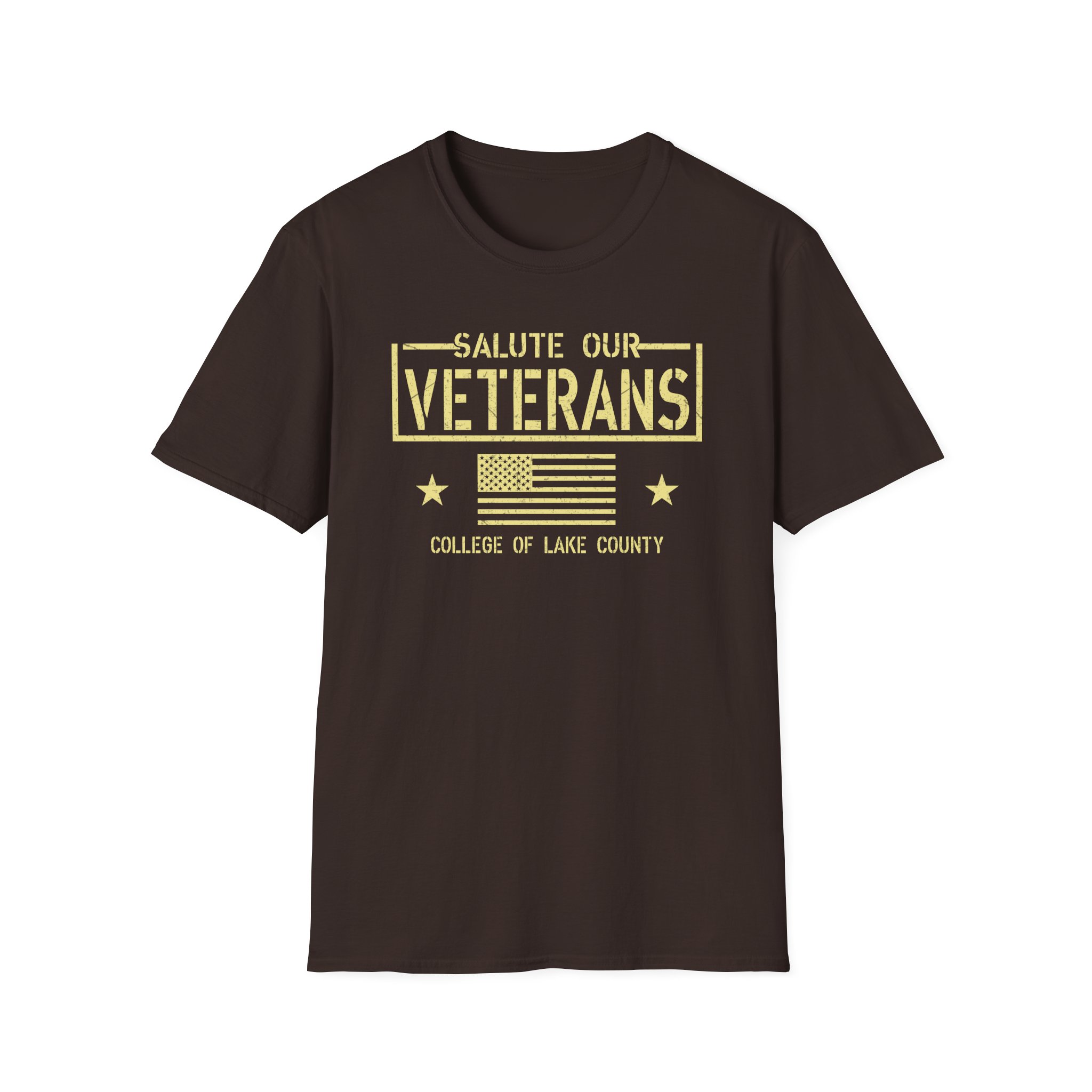 College Lake County Salute Our Veterans Unisex Softstyle T-Shirt