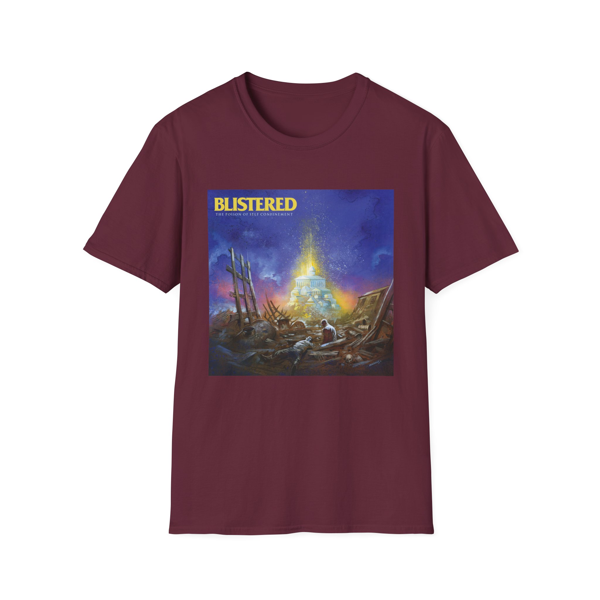 Blistered Self Confinement Unisex Softstyle T-Shirt