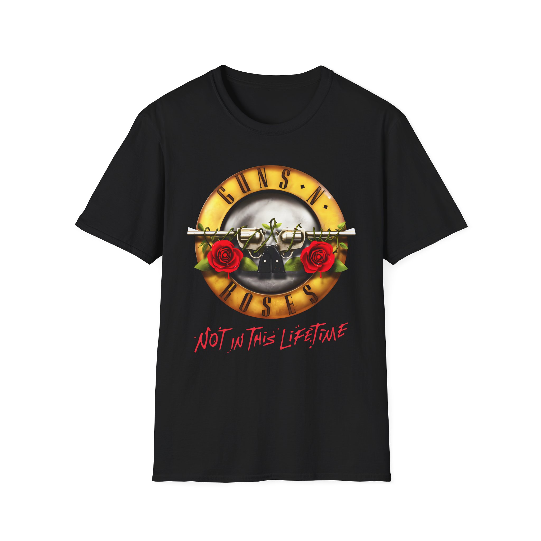 Guns N Roses Bullet Seal Tour Unisex Softstyle T-Shirt