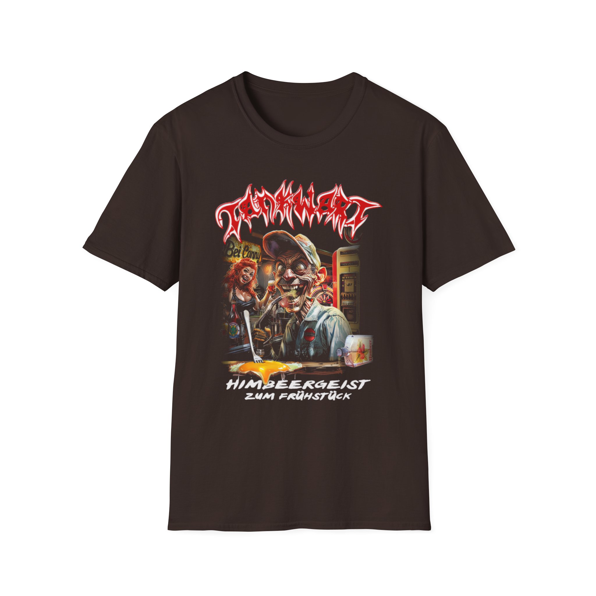 Tankard Himbeergeist Zum Frühstück Unisex Softstyle T-Shirt
