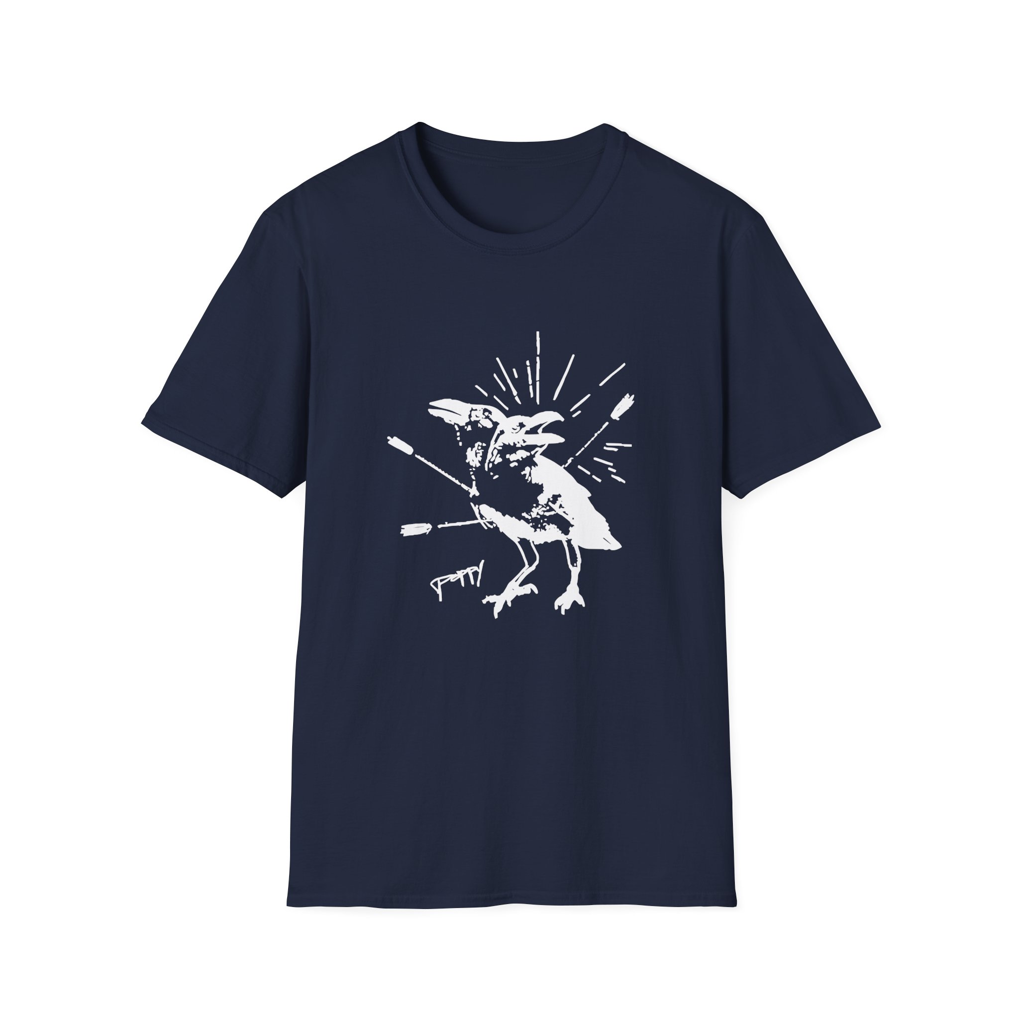 Poppy Coward Birds Unisex Softstyle T-Shirt