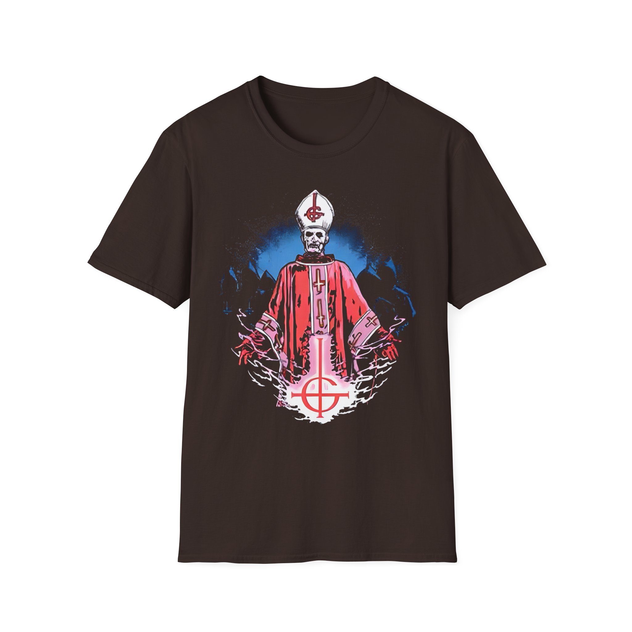Ghost Band Papa I Crop Unisex Softstyle T-Shirt