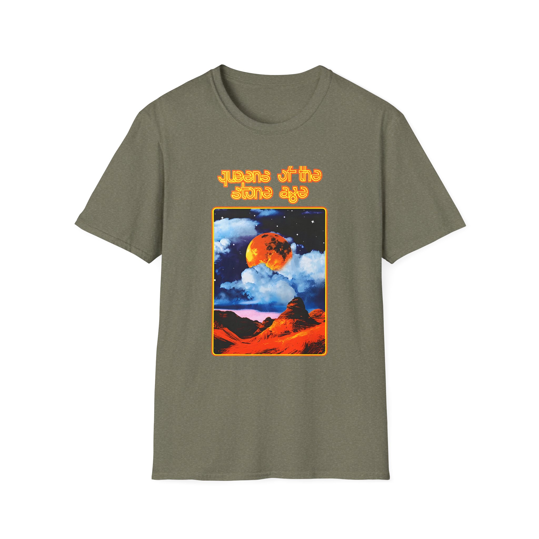 Queens of the Stone Age Moon Landscape Unisex Softstyle T-Shirt