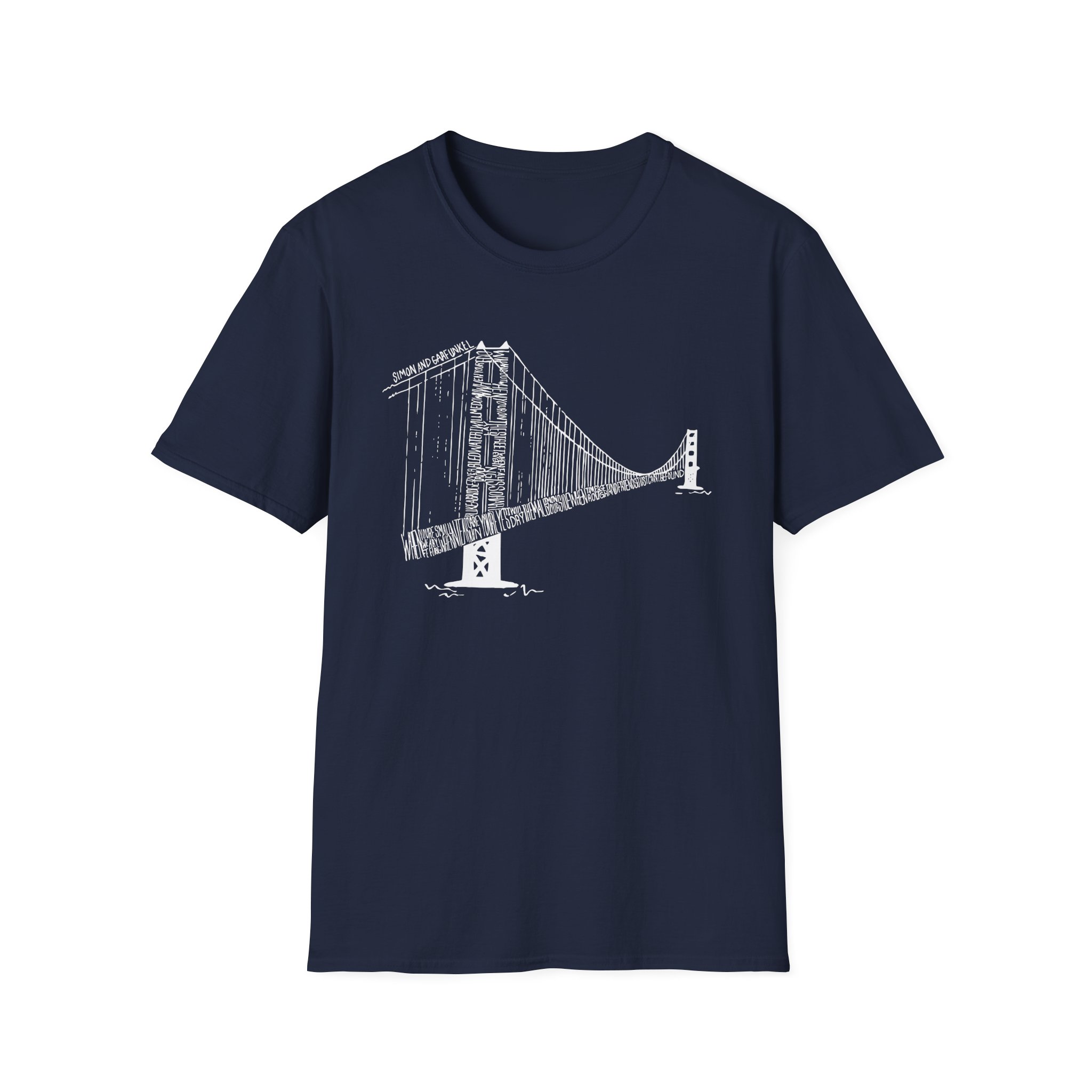 Simon and Garfunkel Bridge Unisex Softstyle T-Shirt