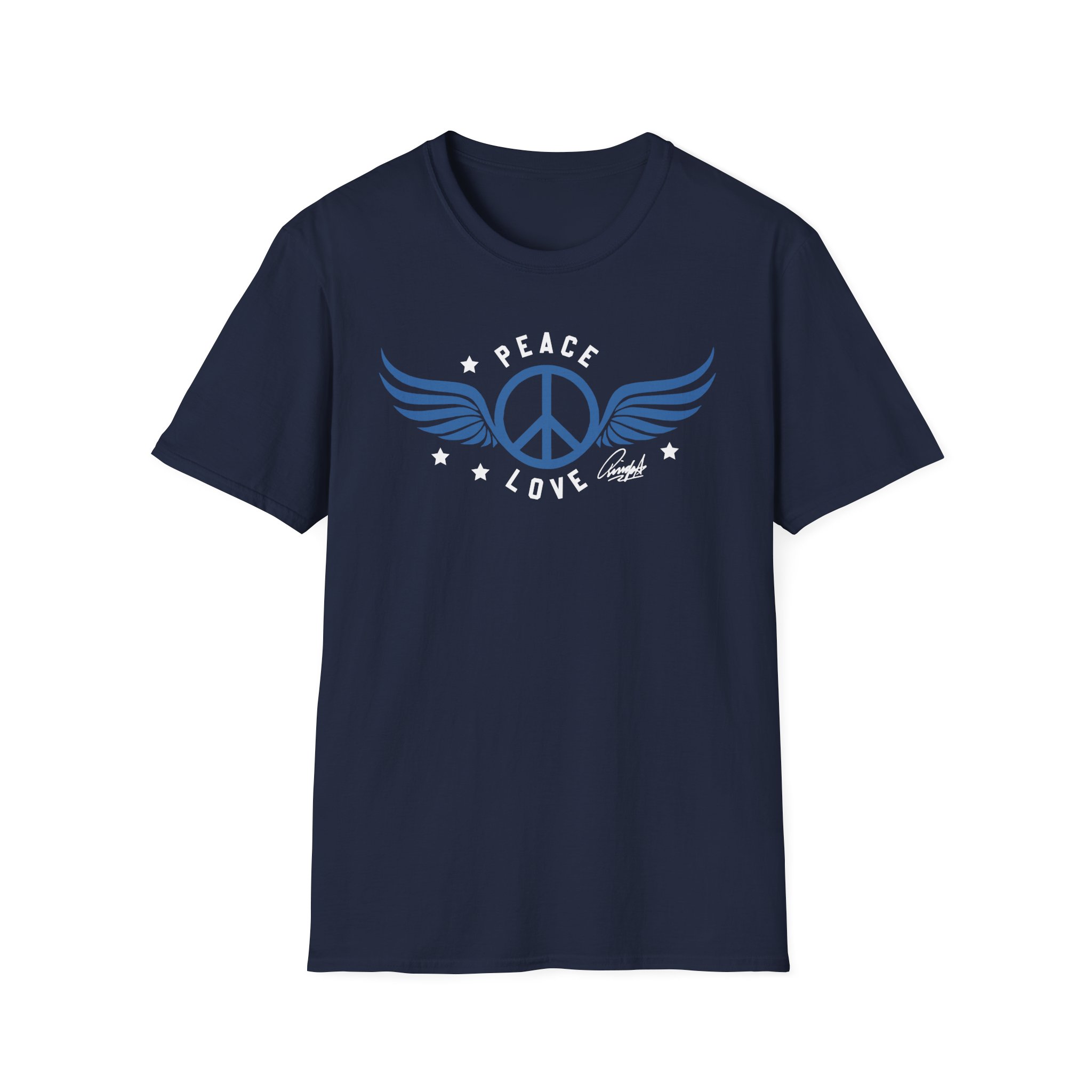 Ringo Starr Peace Love Unisex Softstyle T-Shirt