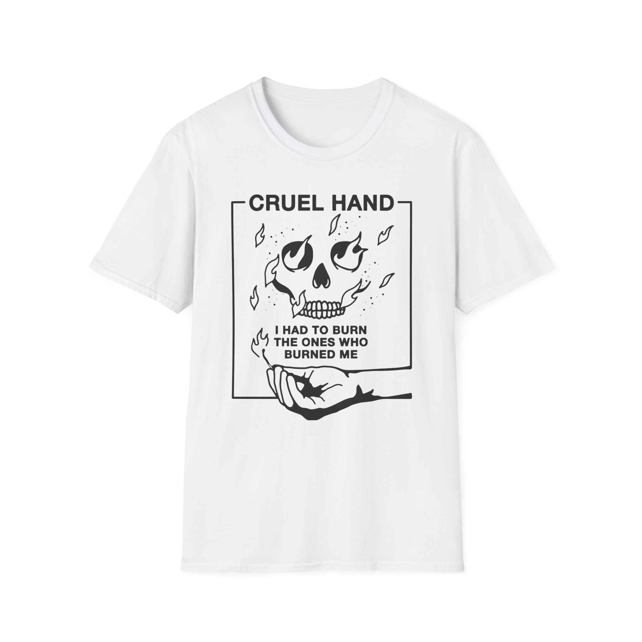 Cruel Hand Gasoline Skull Unisex Softstyle T-Shirt,