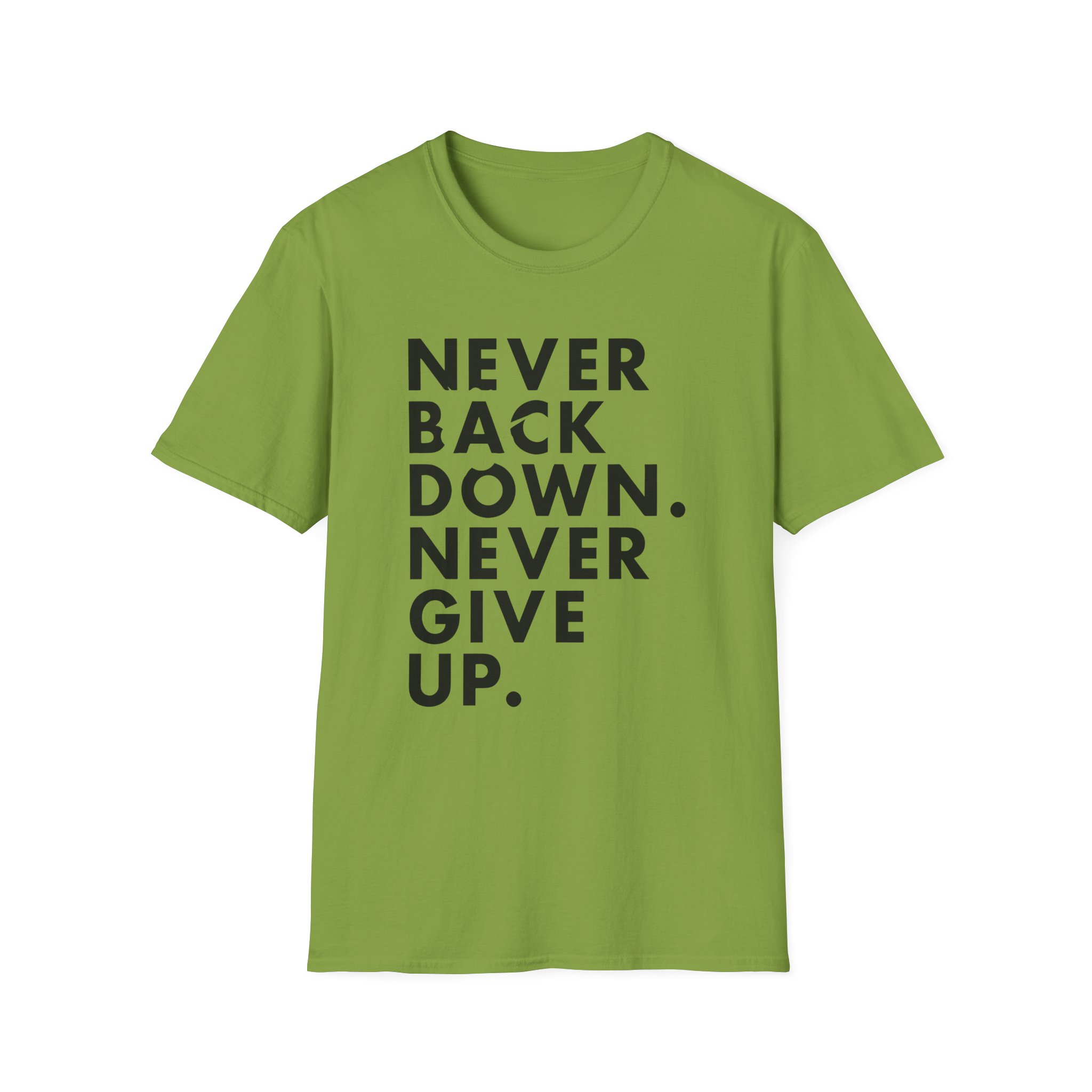 Nick Eh 30 Never Back Down Never Give Up Unisex Softstyle T-Shirt